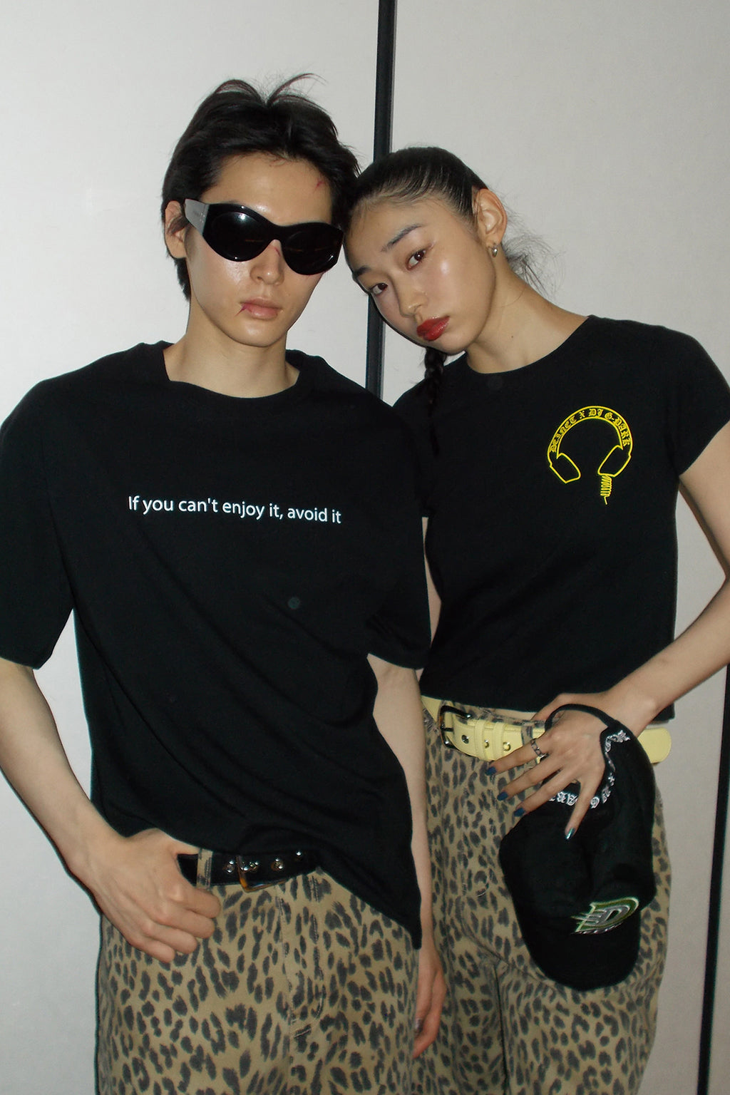Deinet - If You Can't Enjoy It, Avoid It T-Shirt (Black) product image 1 | TRAB K-Fashion Australia