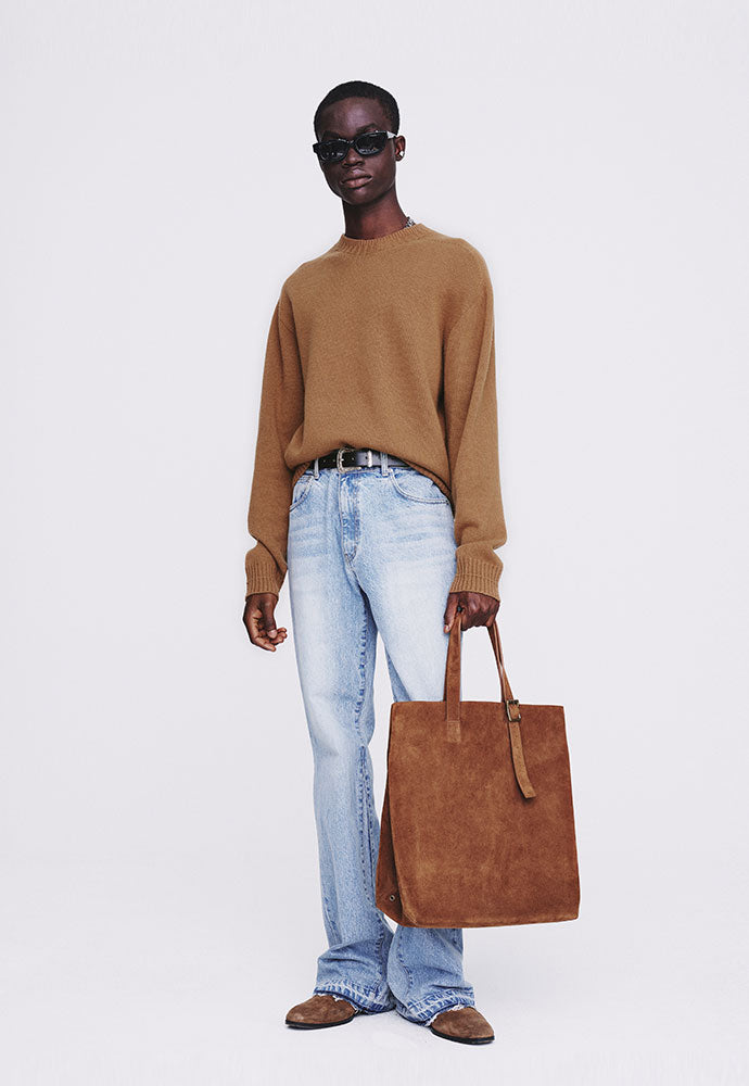 Tonywack - Cashmere Whole Garment Saddle Neck Sweater (Camel) product image 3 | TRAB K-Fashion Australia