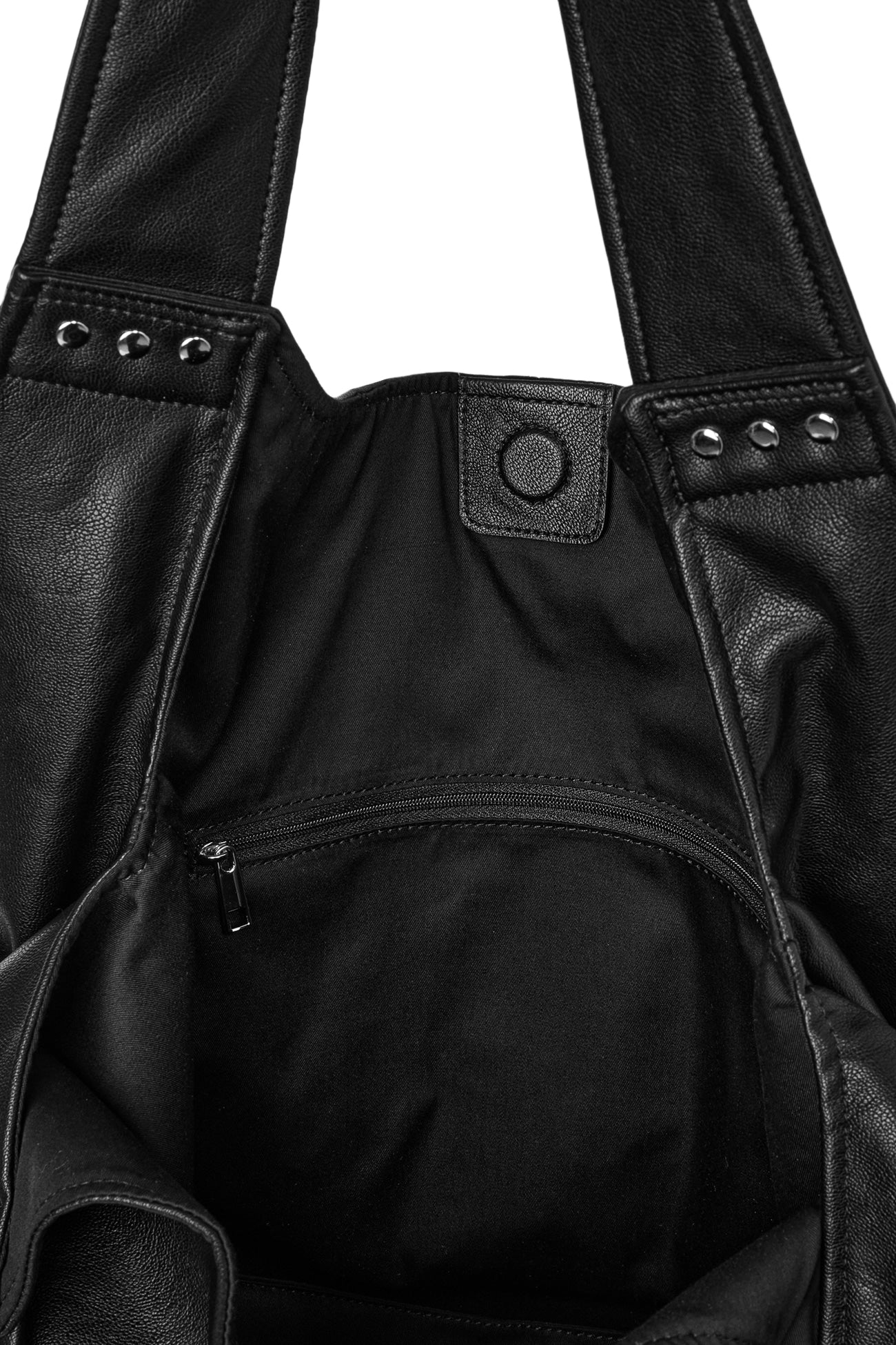 Deinet - Stud Detail Point Pocket Bag (Black) product image 16 | TRAB K-Fashion Australia