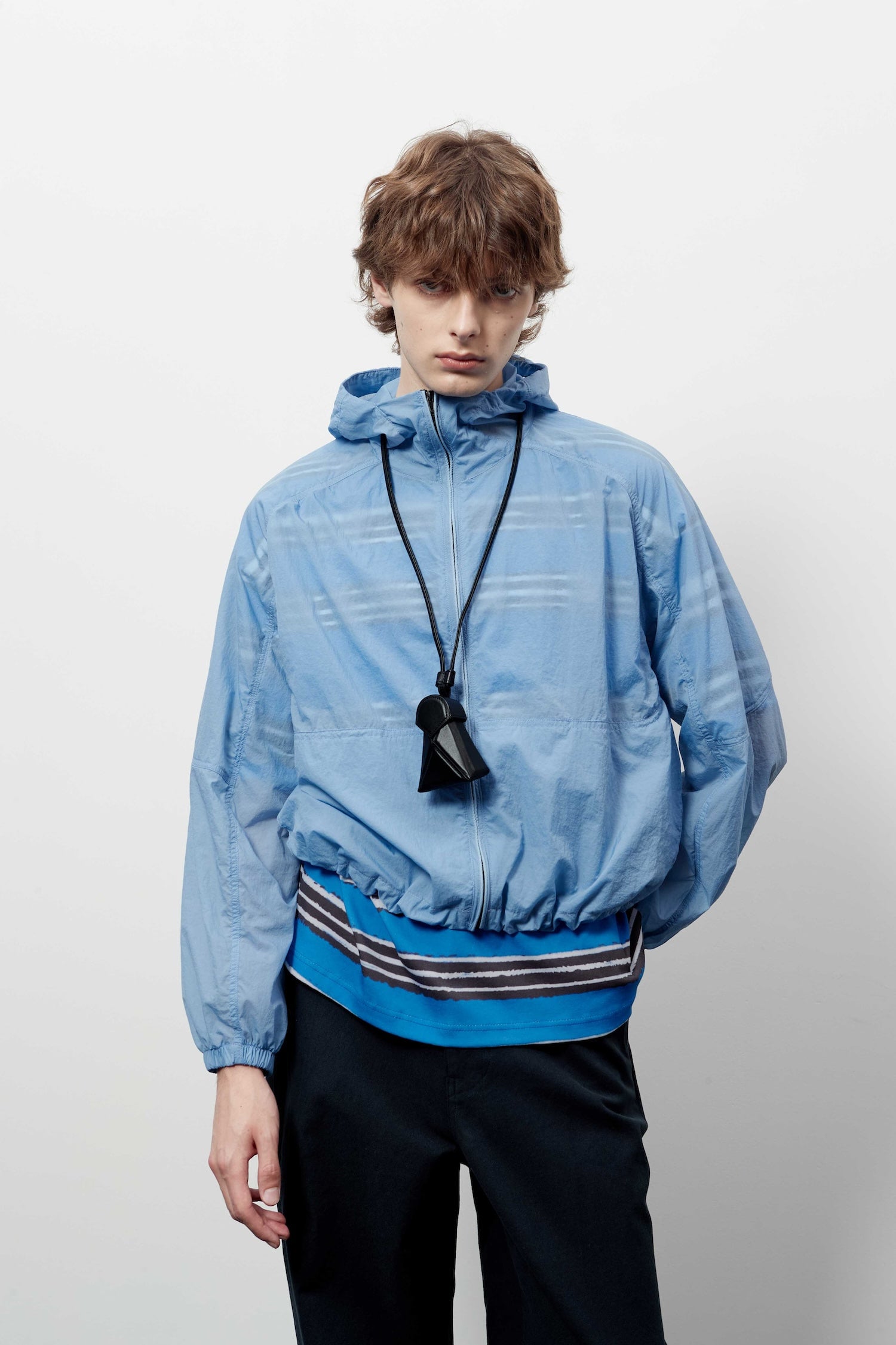 Stu - Round Cut Windbreaker (Skyblue) product image 7 | TRAB K-Fashion Australia