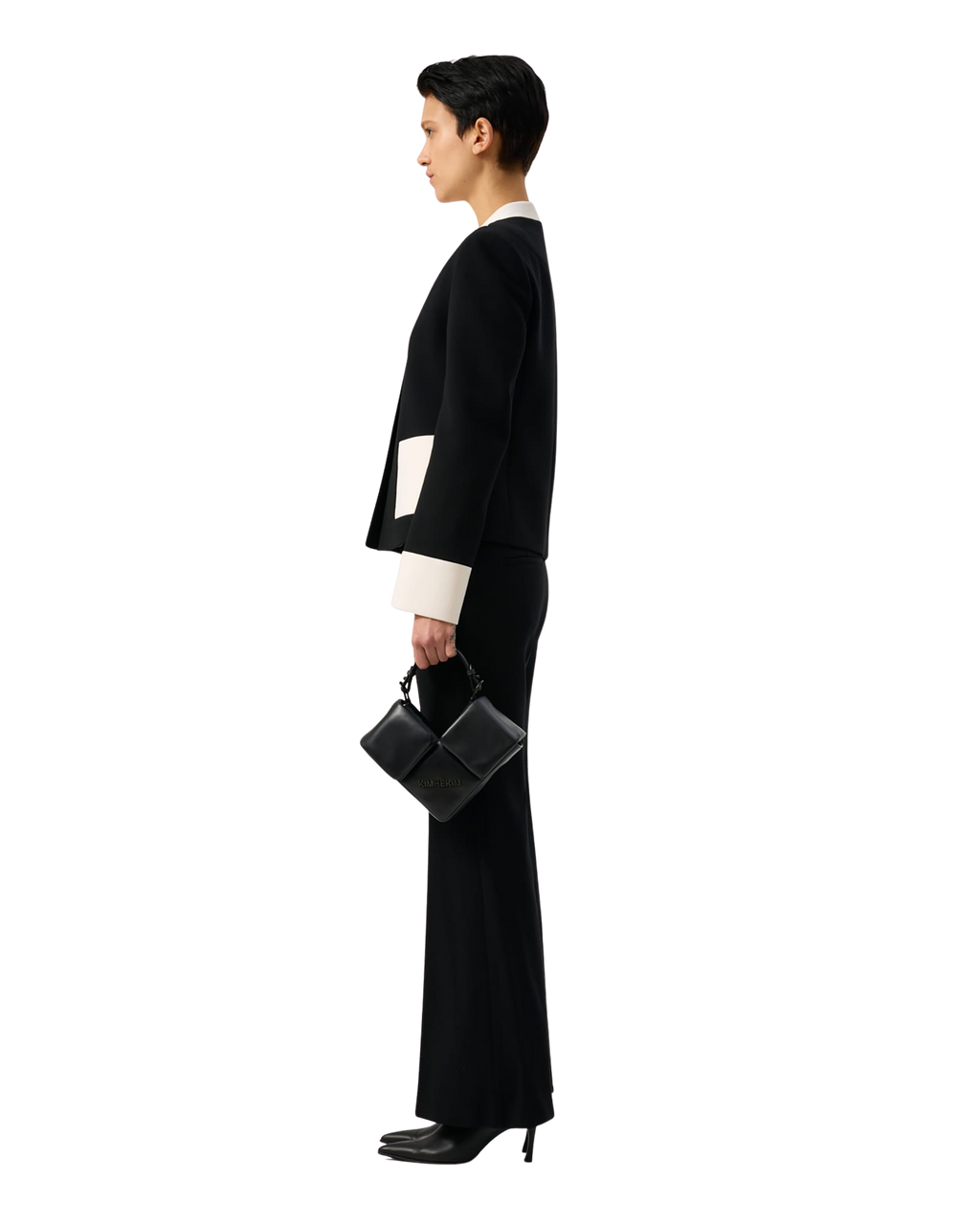 Kimhe Kim - Bi-Color Wool Blend Jacket (Black/Ivory) product image 9 | TRAB K-Fashion Australia