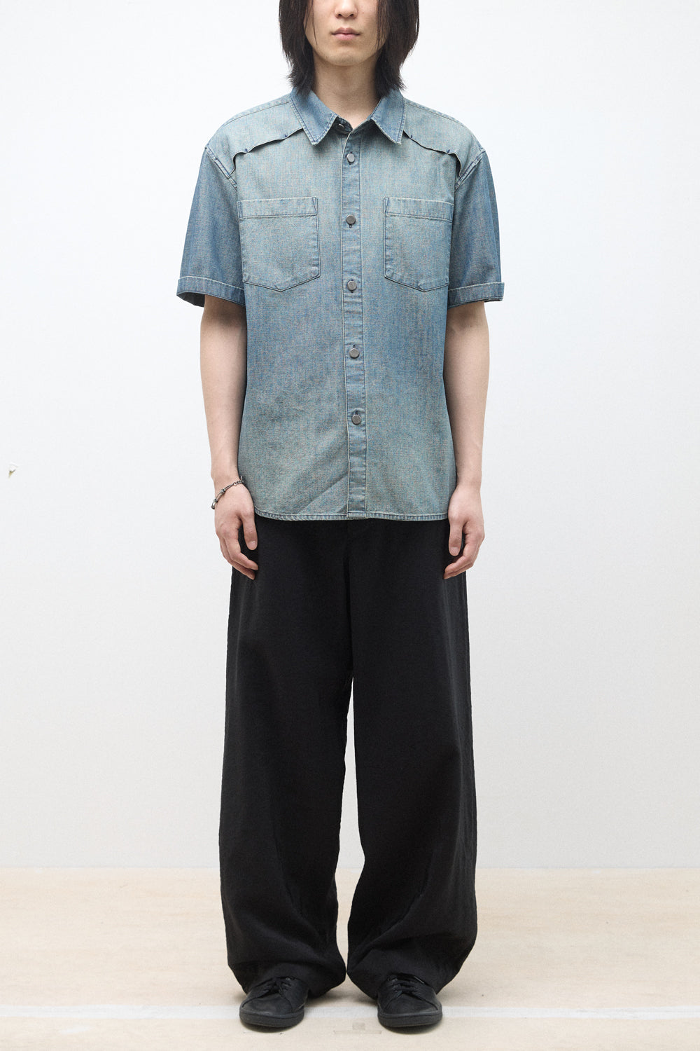Hatchingroom - Vented Shirt Chambray (Blue) product image 12 | TRAB K-Fashion Australia