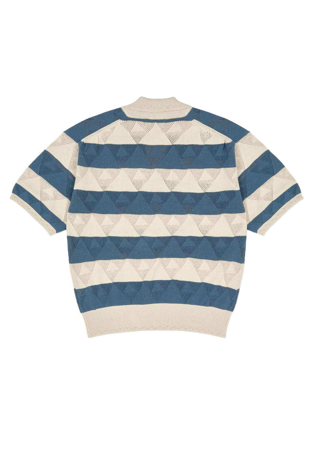 Ioedle - Split Stripe Short Sleeve Knit (Blue) product image 3 | TRAB K-Fashion Australia
