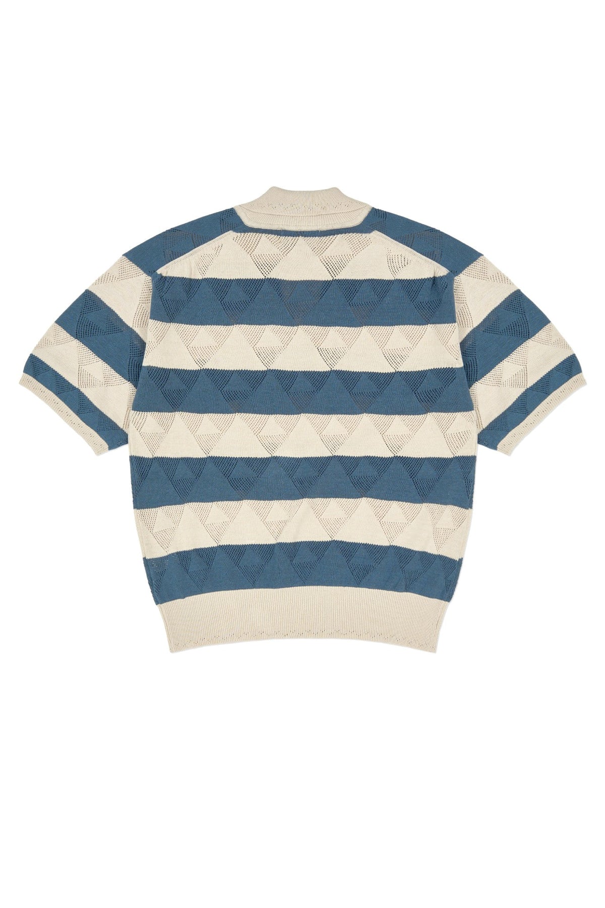 Ioedle - Split Stripe Short Sleeve Knit (Blue) product image 3 | TRAB K-Fashion Australia