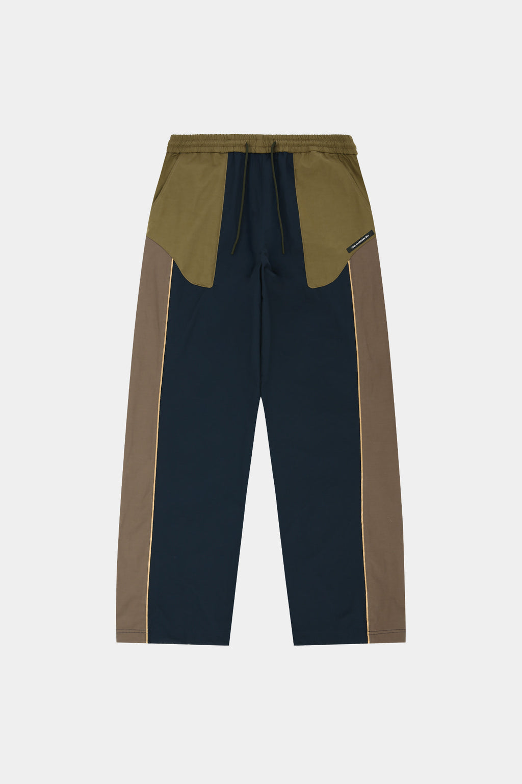 Andersson Bell - Unisex Color Block Nylon Track Pants (Navy/Khaki) product image 12 | TRAB K-Fashion Australia
