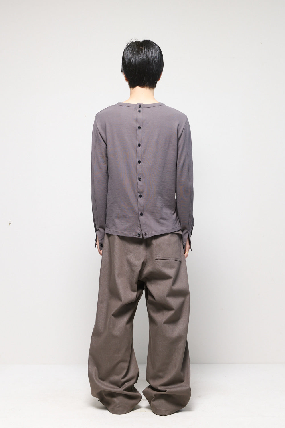 Hatchingroom - Triple Henley Neck Tee Rose (Grey) product image 5 | TRAB K-Fashion Australia