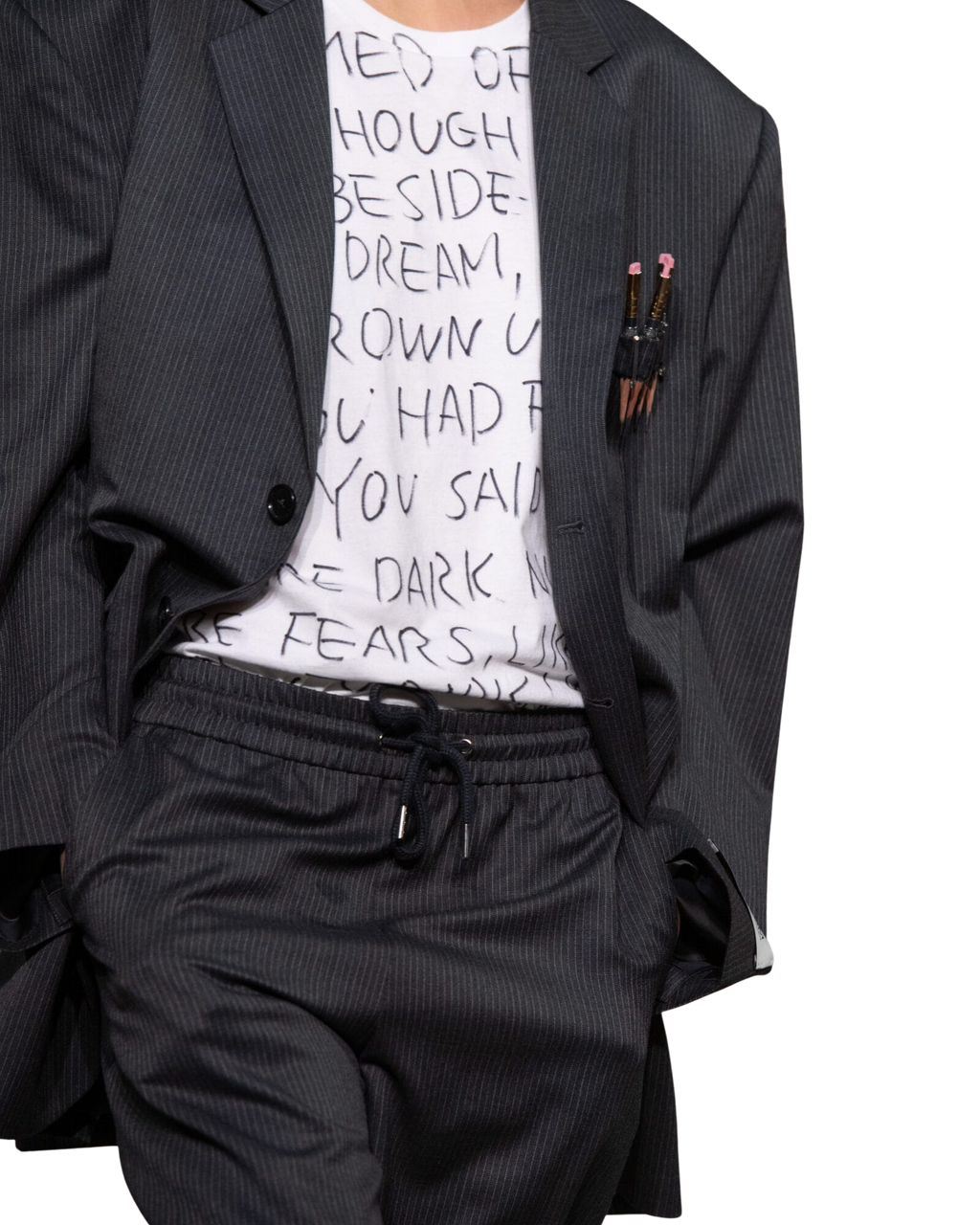 Kimhe Kim - Stripped Banding Pants (Grey) product image 2 | TRAB K-Fashion Australia