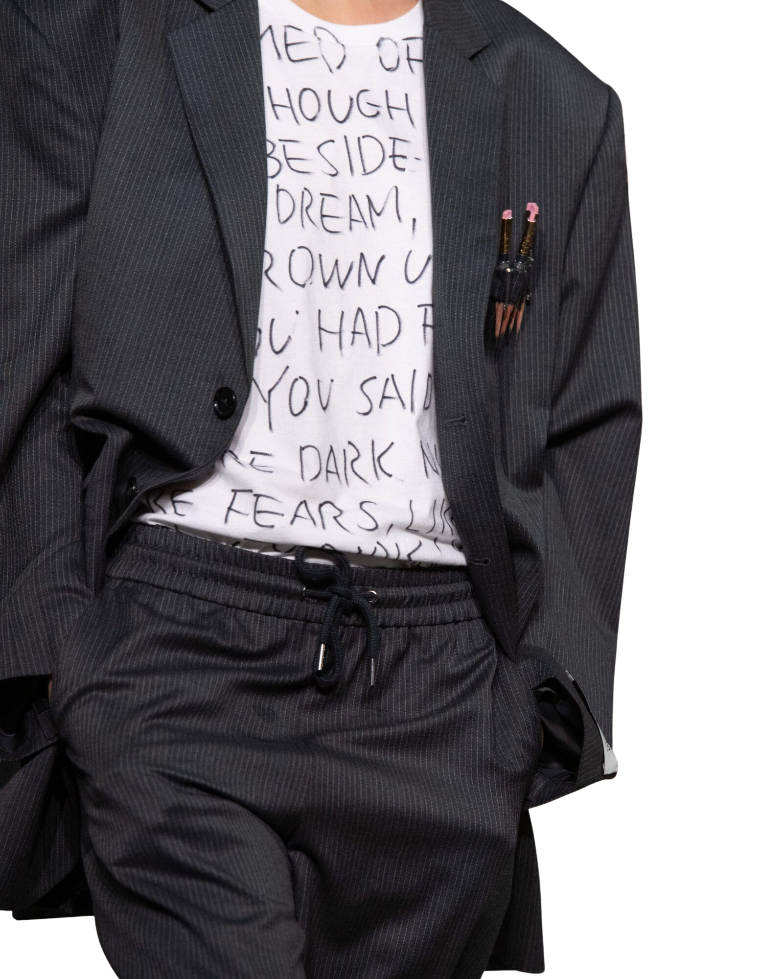 Kimhe Kim - Stripped Banding Pants (Grey) product image 2 | TRAB K-Fashion Australia