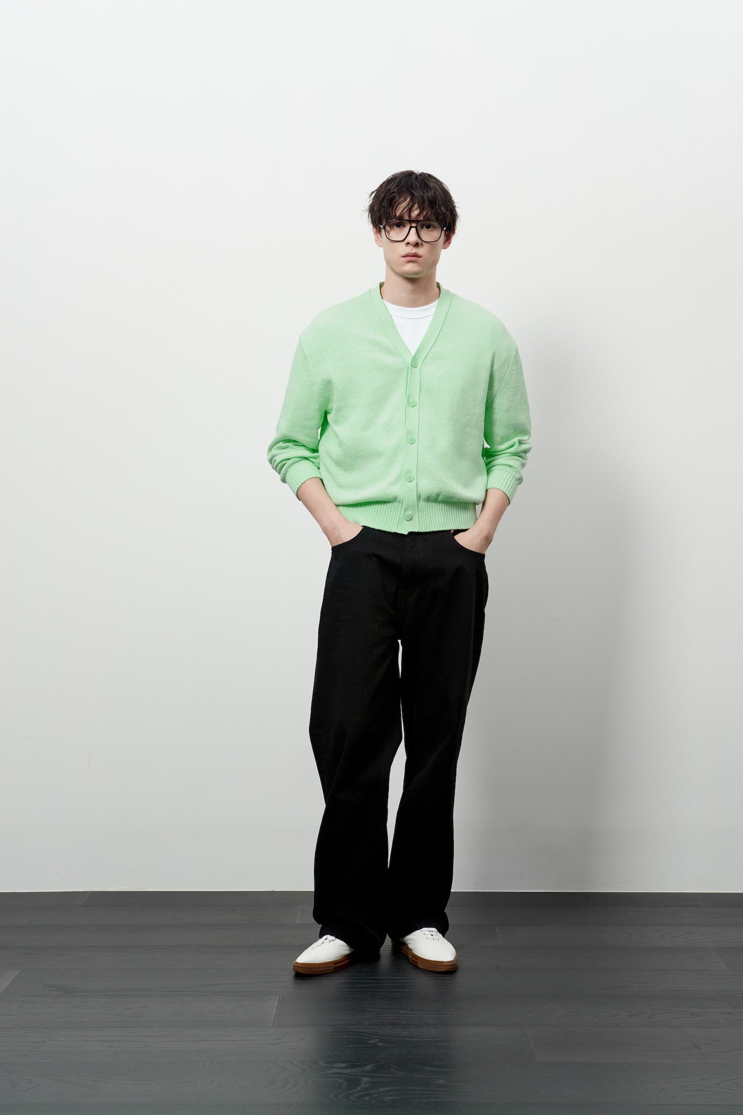 Stu - V- Neck Light Cardigan (Mint) product image 13 | TRAB K-Fashion Australia