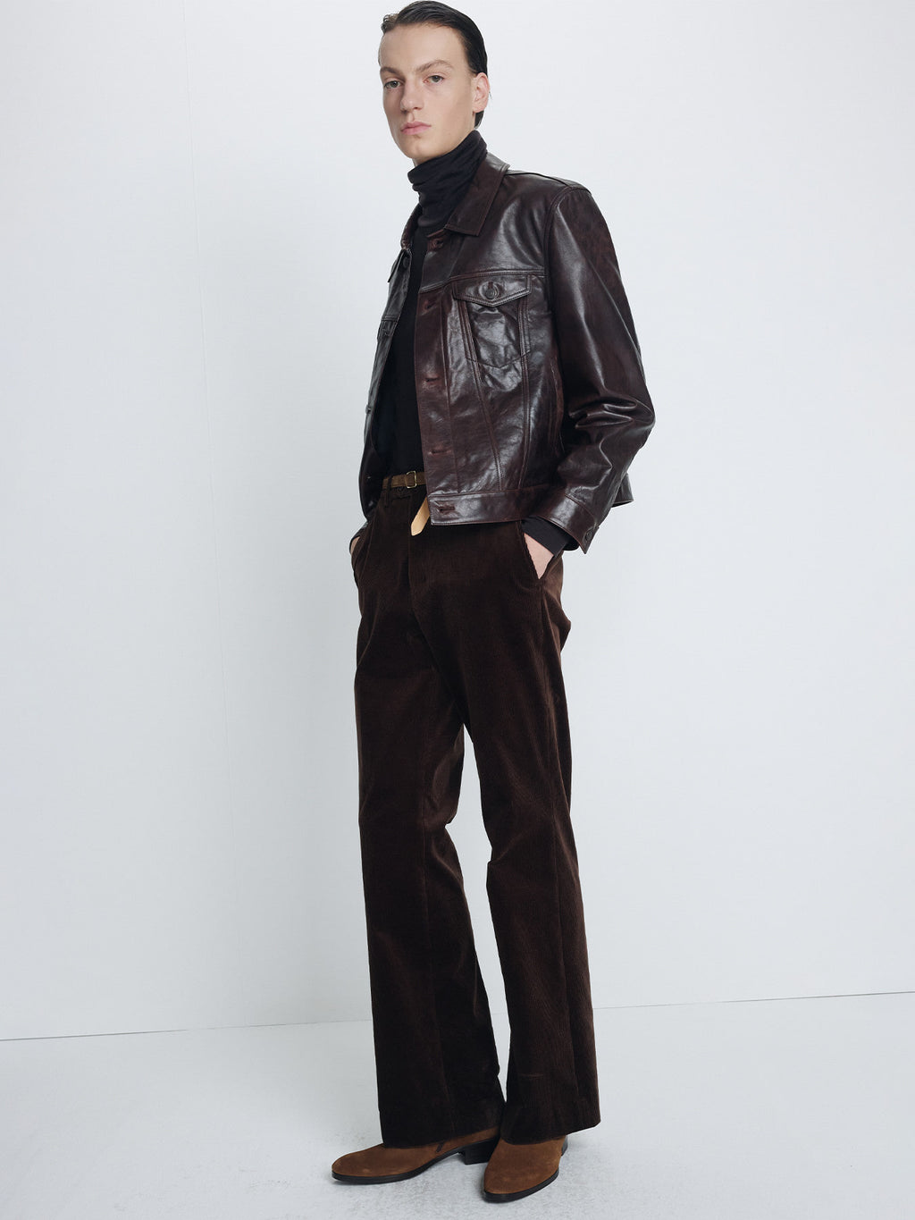 Tonywack - Corduroy Flared Trousers (Deep Brown) product image 5 | TRAB K-Fashion Australia
