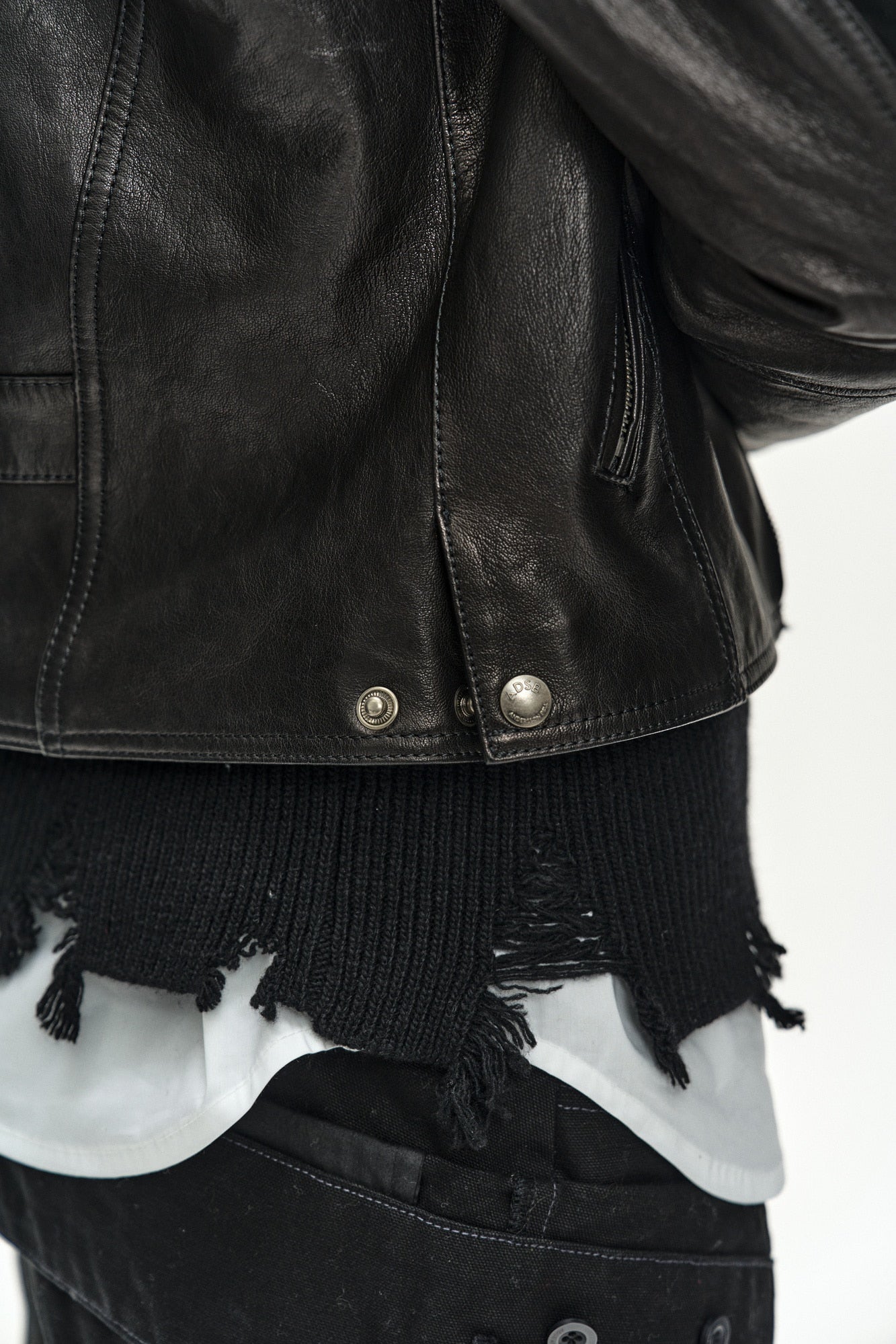 Andersson Bell - Segment Moto Leather Jacket (black) (Black) product image 12 | TRAB K-Fashion Australia