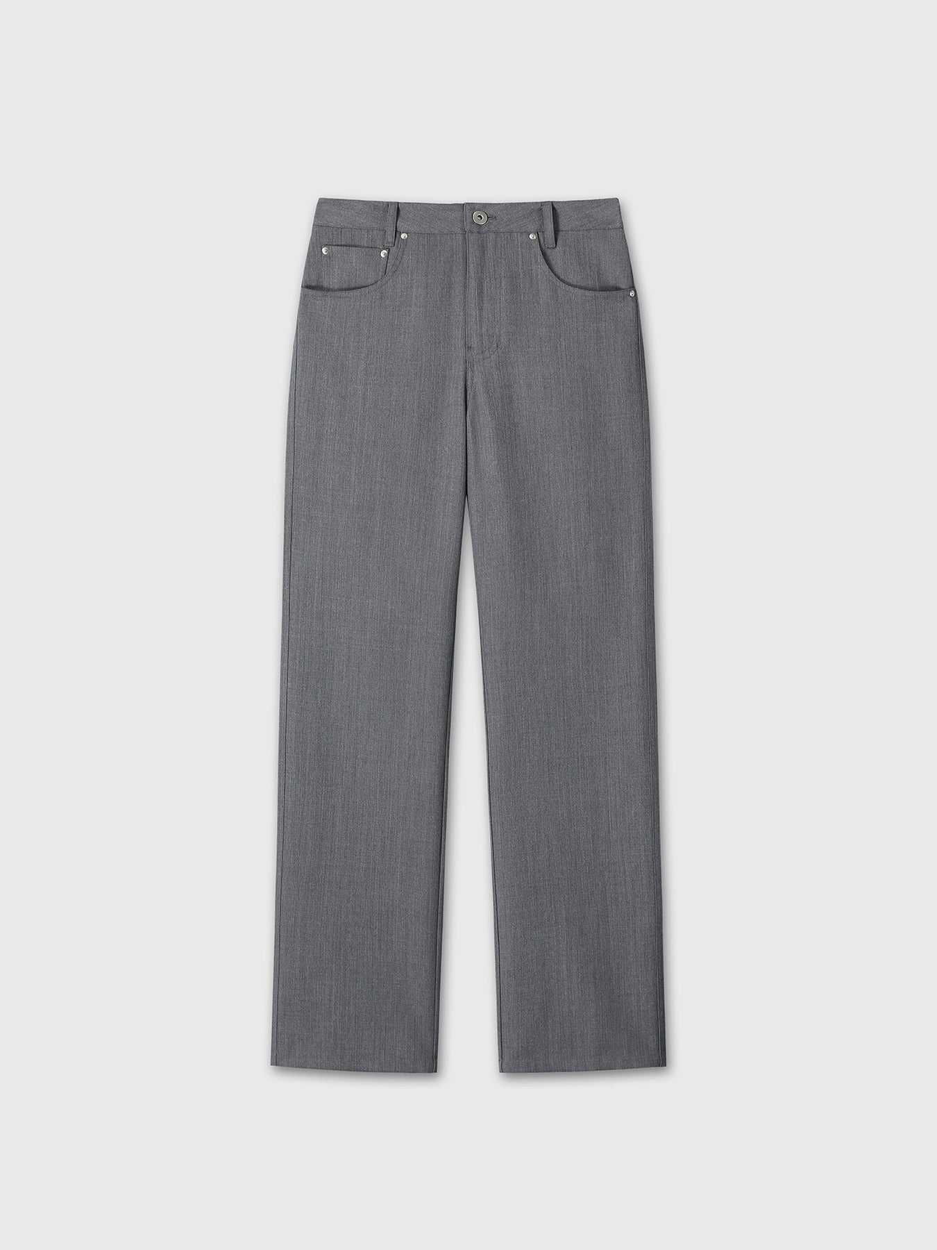 Tonywack - Wool 5 Pocket Straight Pants (Light Grey) product image 7 | TRAB K-Fashion Australia