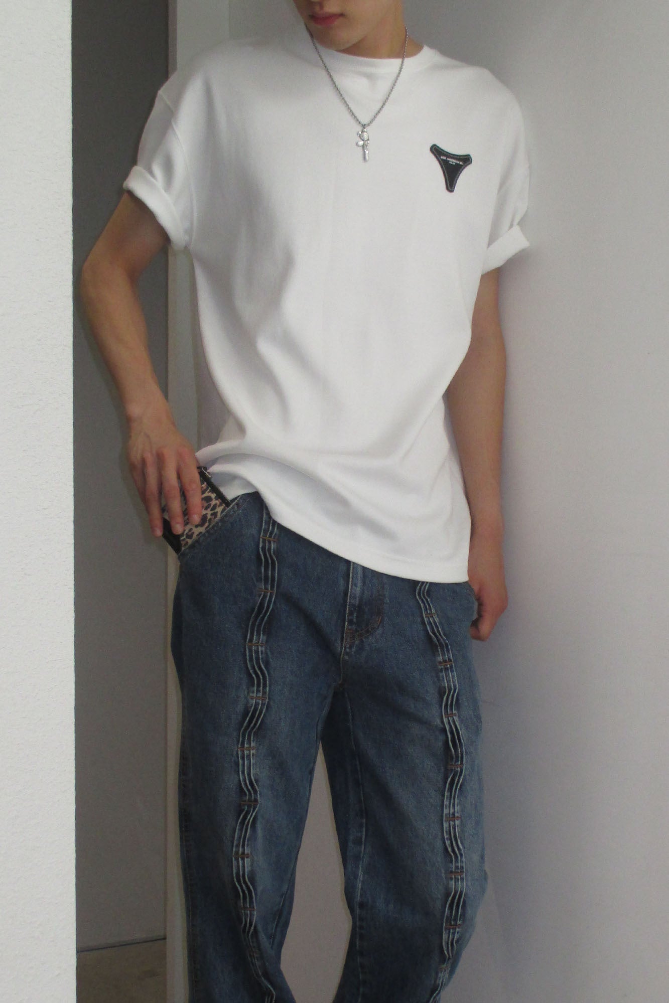 Andersson Bell - Unisex Stool Patch Logo T-Shirts (White) product image 8 | TRAB K-Fashion Australia