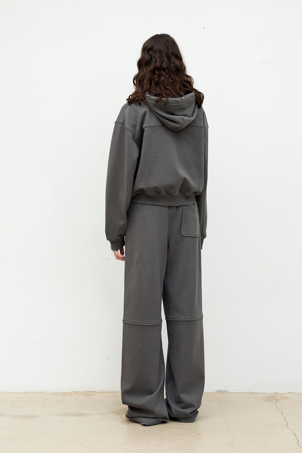 Coor - Distressed Easy Sweat Pants (Charcoal) product image 4 | TRAB K-Fashion Australia