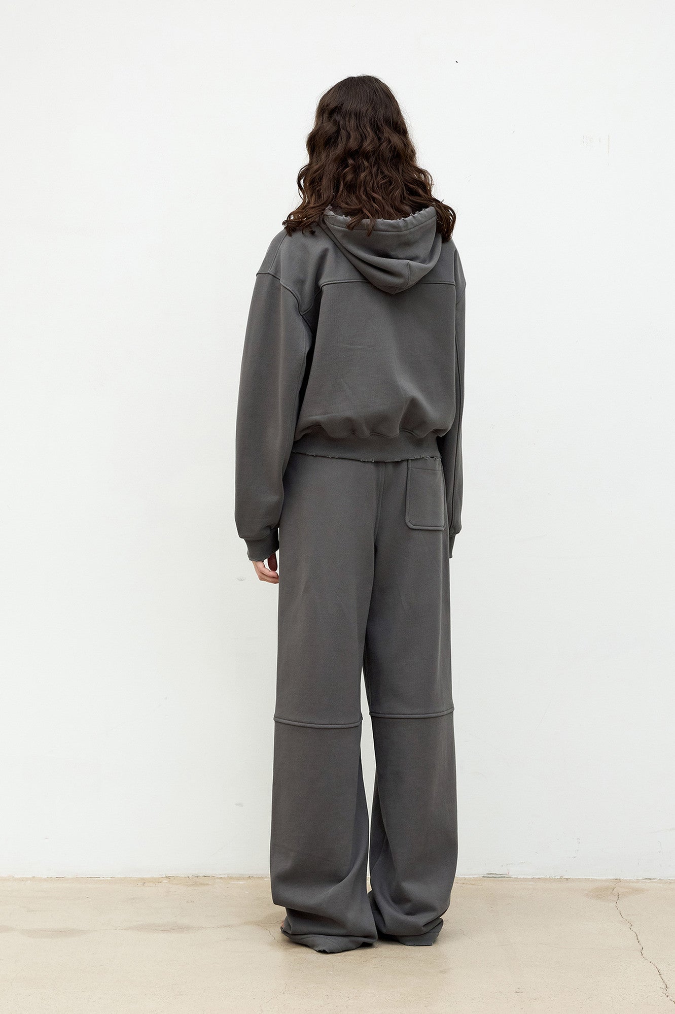 Coor - Distressed Easy Sweat Pants (Charcoal) product image 4 | TRAB K-Fashion Australia