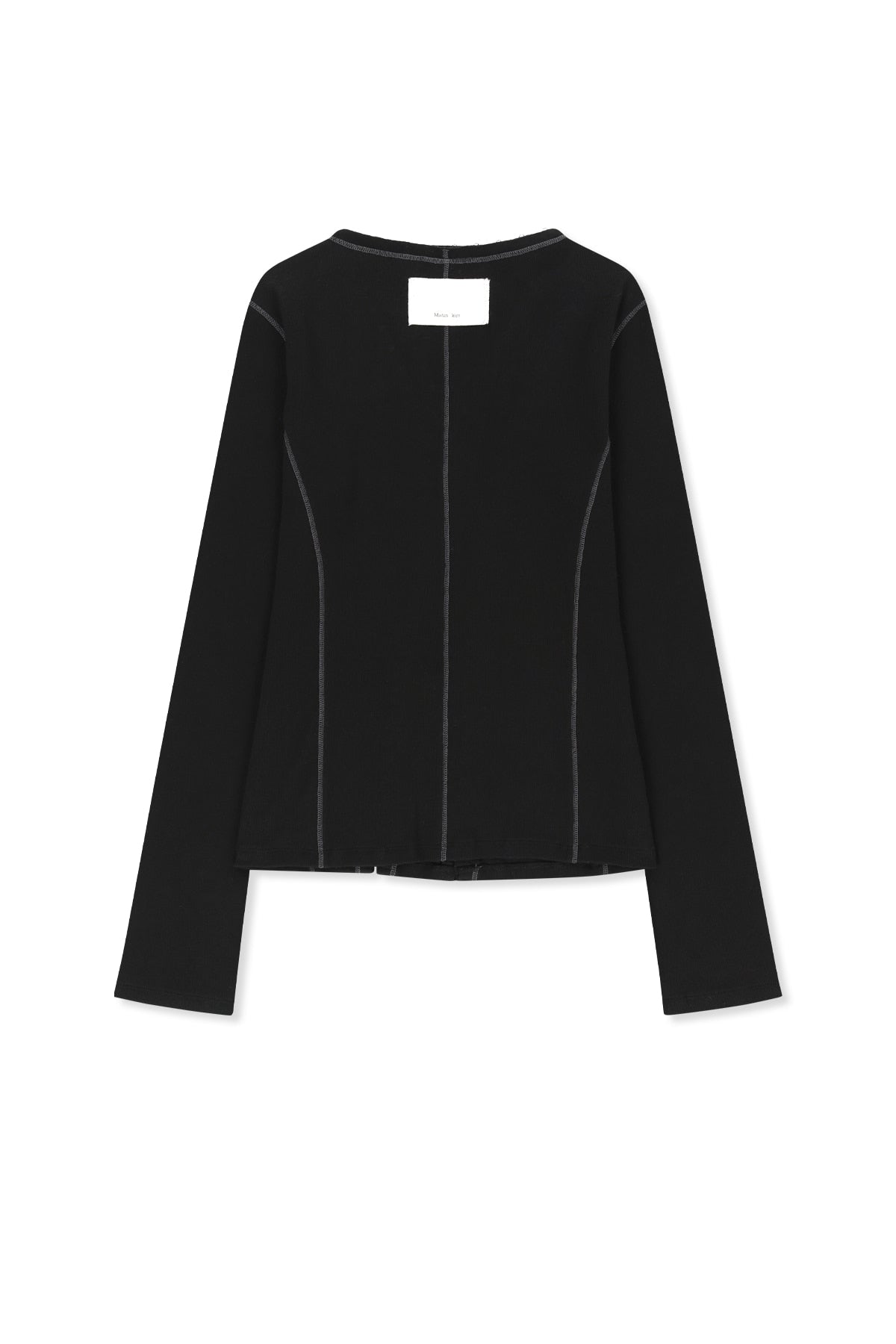 Matin Kim - Multi Styling Hook Detail Slim Top (Black) product image 2 | TRAB K-Fashion Australia