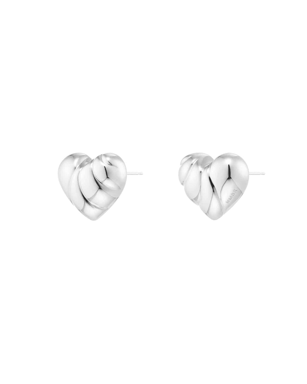 Numbering - Wavy Heart Stud Earrings #5127 product image 3 | TRAB K-Fashion Australia