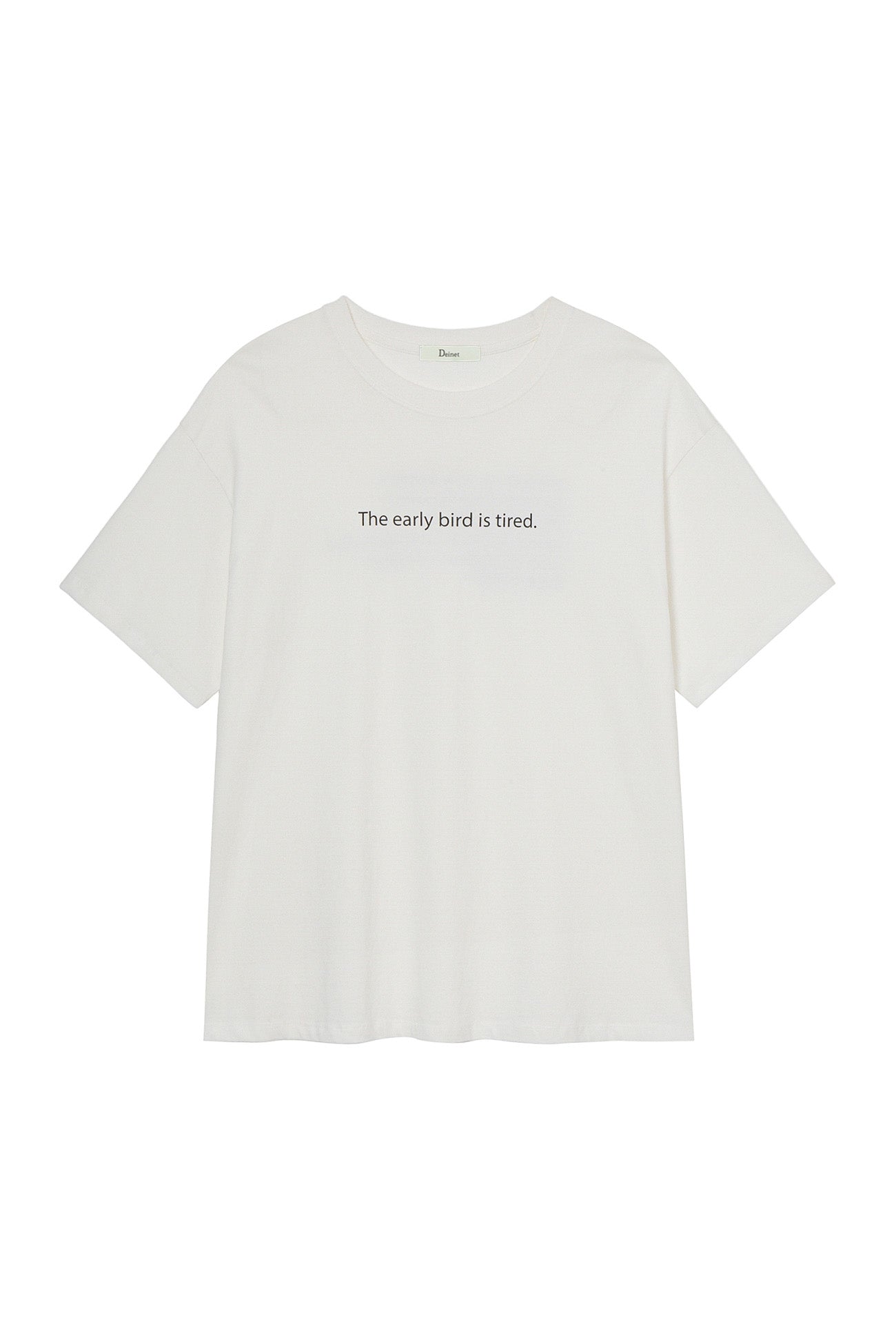 Deinet - The Early Bird Is Tired T-Shirt (White) product image 4 | TRAB K-Fashion Australia