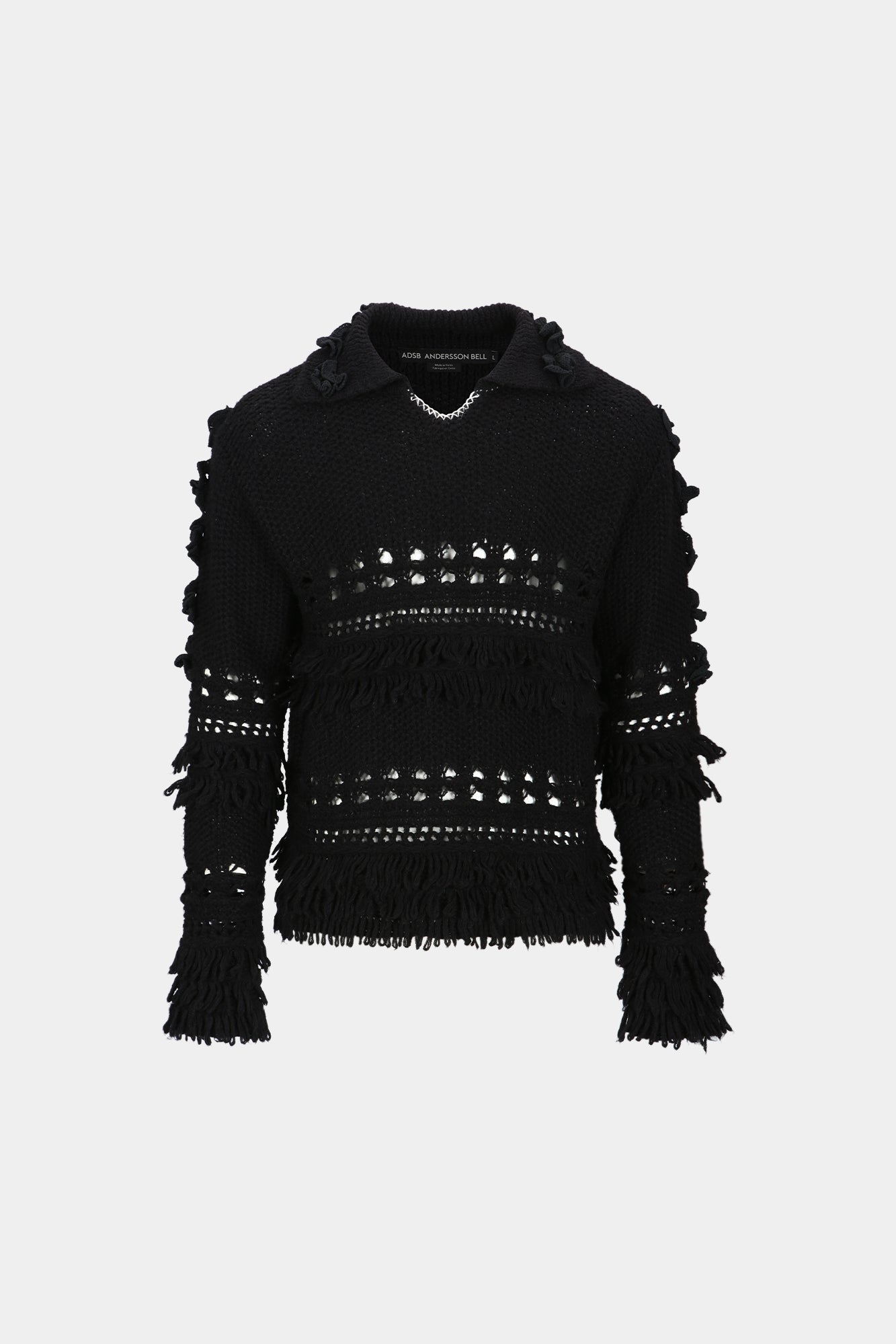 Andersson Bell - Loches Flower Polo Sweater (Black) product image 8 | TRAB K-Fashion Australia