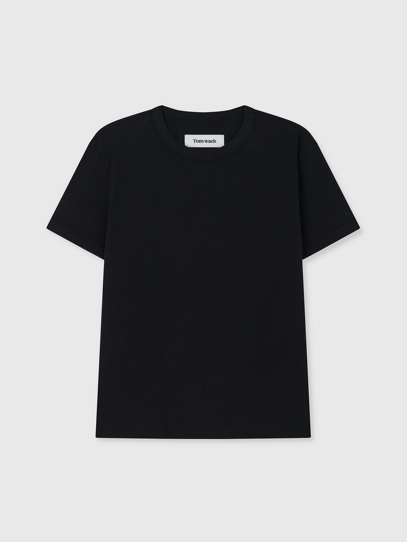 Tonywack - Soft Ribbed Fitted T-Shirt (Black) product image 11 | TRAB K-Fashion Australia