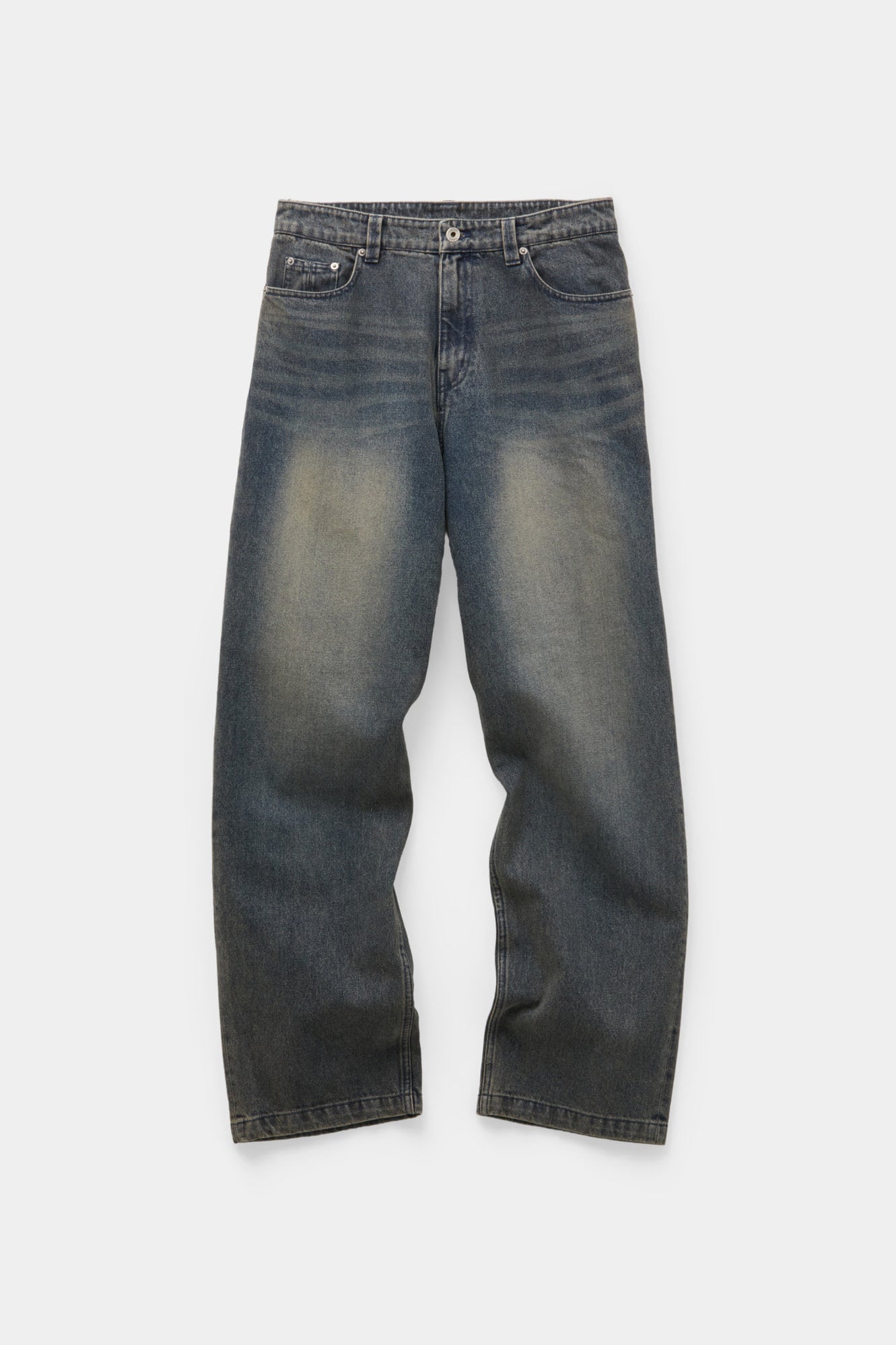 Coor - Brushed Semi Relaxed Jeans (Grayish Blue) product image 1 | TRAB K-Fashion Australia