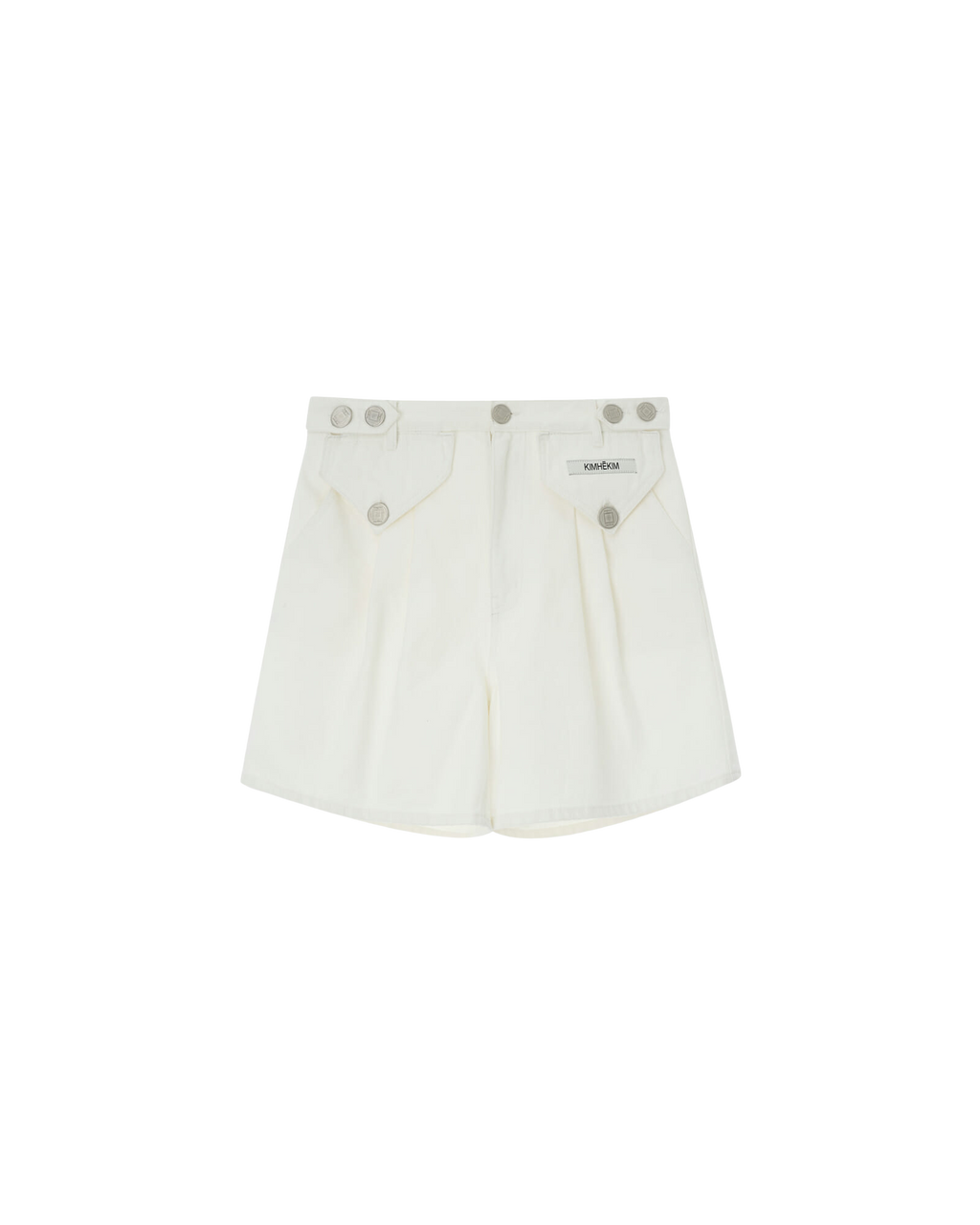 Kimhe Kim - Two Pockets Denim Shorts (White) product image 6 | TRAB K-Fashion Australia