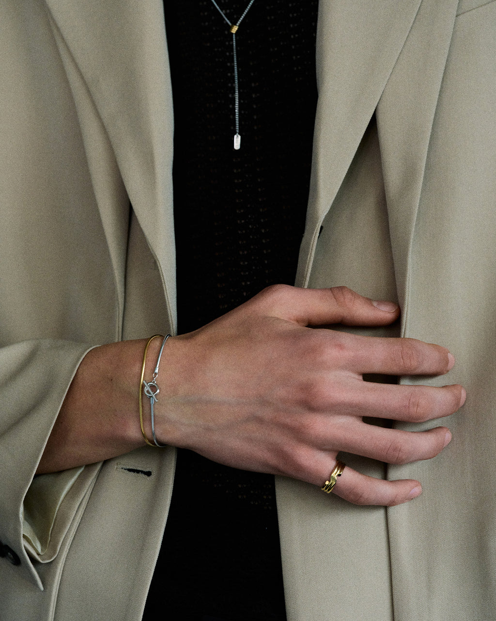 Numbering - Coil Toggle Snake Chain Bracelet #8901 product image 6 | TRAB K-Fashion Australia