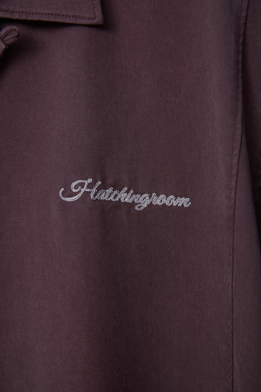Hatchingroom - Camp Collar Shirt Tencel Dark (Purple) product image 6 | TRAB K-Fashion Australia
