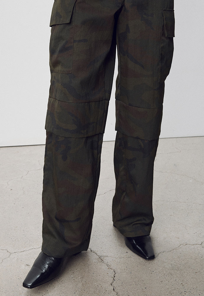 Tonywack - Camouflage Nylon Cargo Pants (Beige/Olive) product image 7 | TRAB K-Fashion Australia