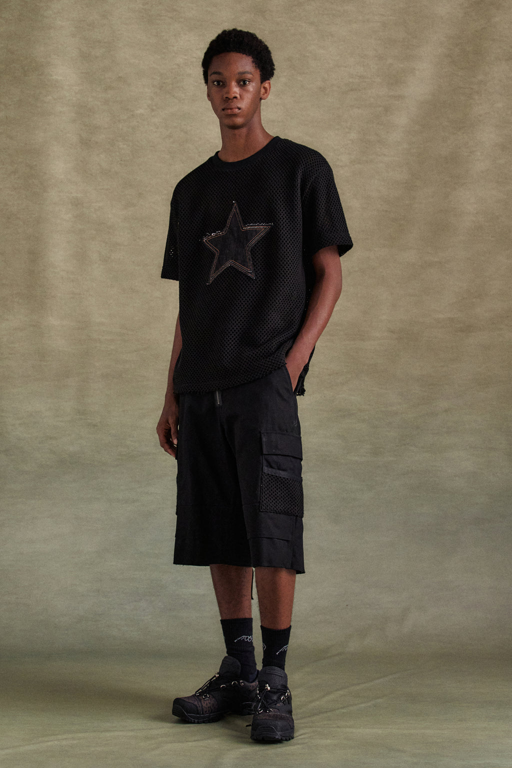 Andersson Bell - Depot Cotton Cargo Shorts (Black) product image 7 | TRAB K-Fashion Australia