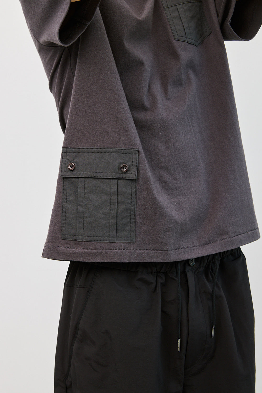 Hatchingroom - Multi Pocket Tee (Charcoal) product image 17 | TRAB K-Fashion Australia