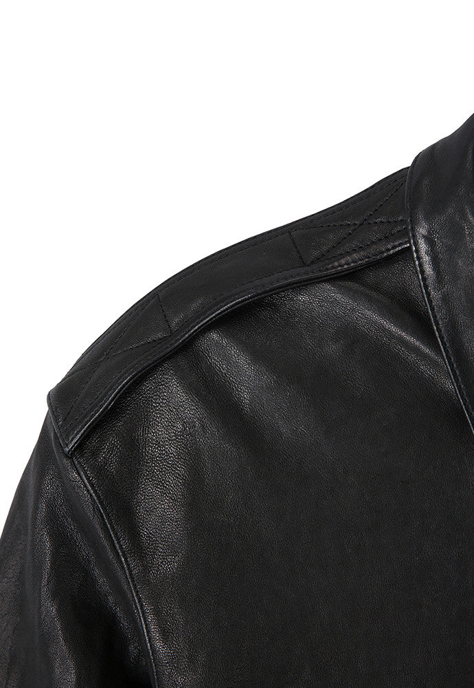 Art if acts - Washed Lambskin Leather A2 Jacket (Black) product image 12 | TRAB K-Fashion Australia