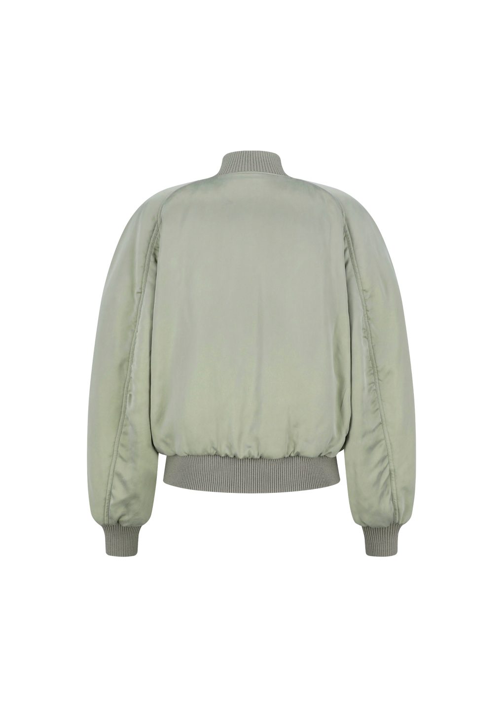 Amomento - Ribbed silky blouson (Khaki) product image 10 | TRAB K-Fashion Australia