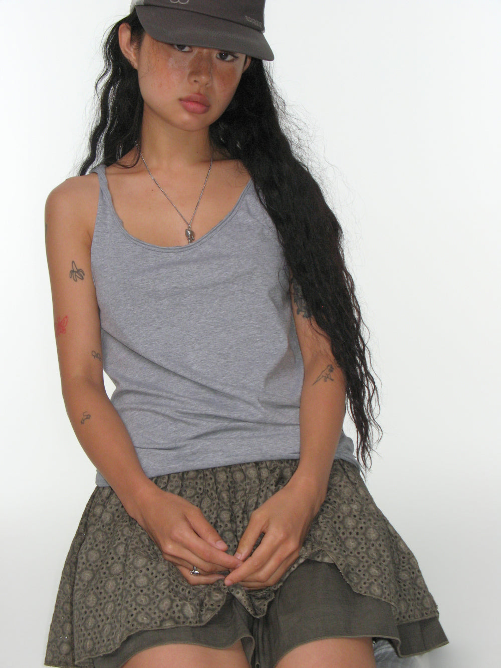 Coyseio - Flower Punching Skirt (Brown) product image 8 | TRAB K-Fashion Australia