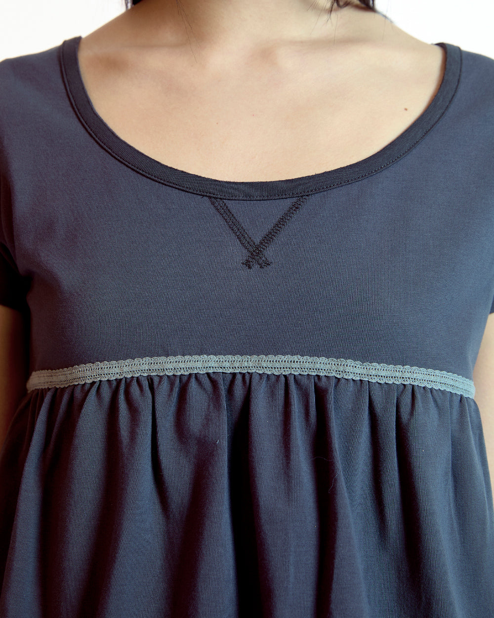 Coyseio - Lace Balloon T-Shirt (Dark Grey) product image 8 | TRAB K-Fashion Australia