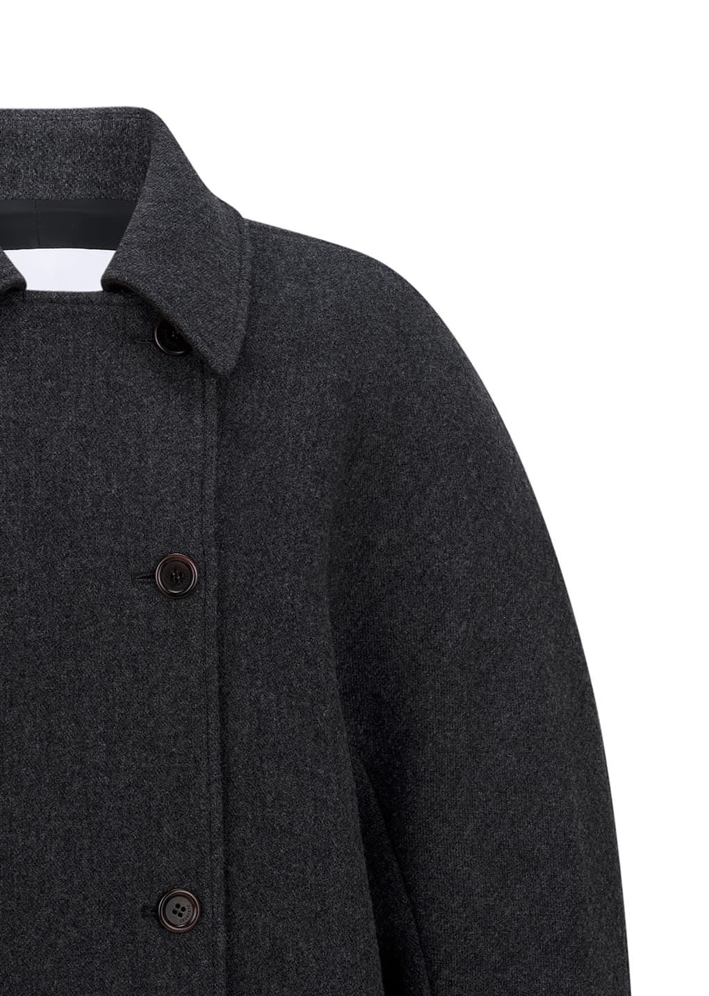 Amomento - rounded half coat (Charcoal) product image 13 | TRAB K-Fashion Australia