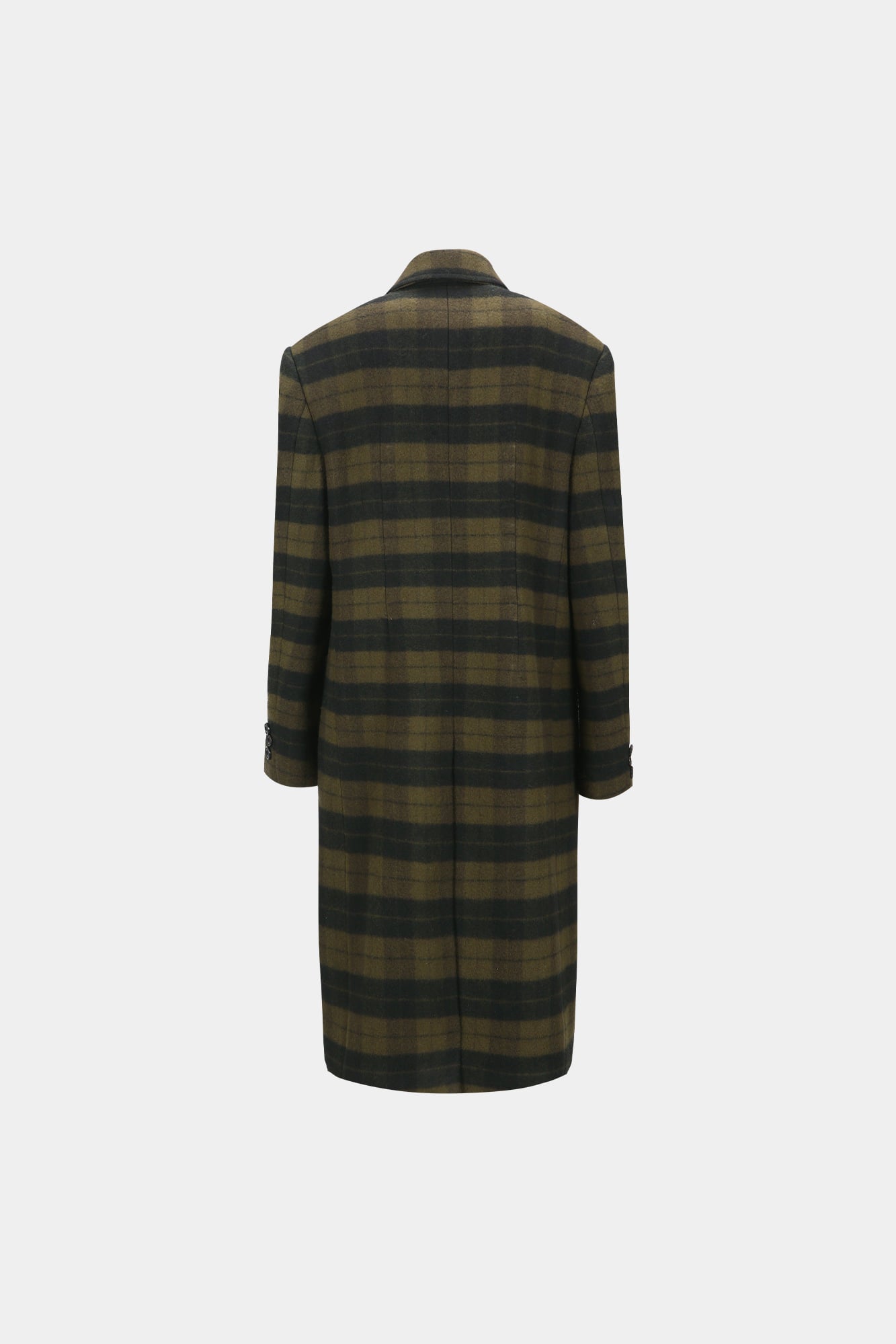 Andersson Bell - Lacie Check Buttons Coat (Green) product image 9 | TRAB K-Fashion Australia