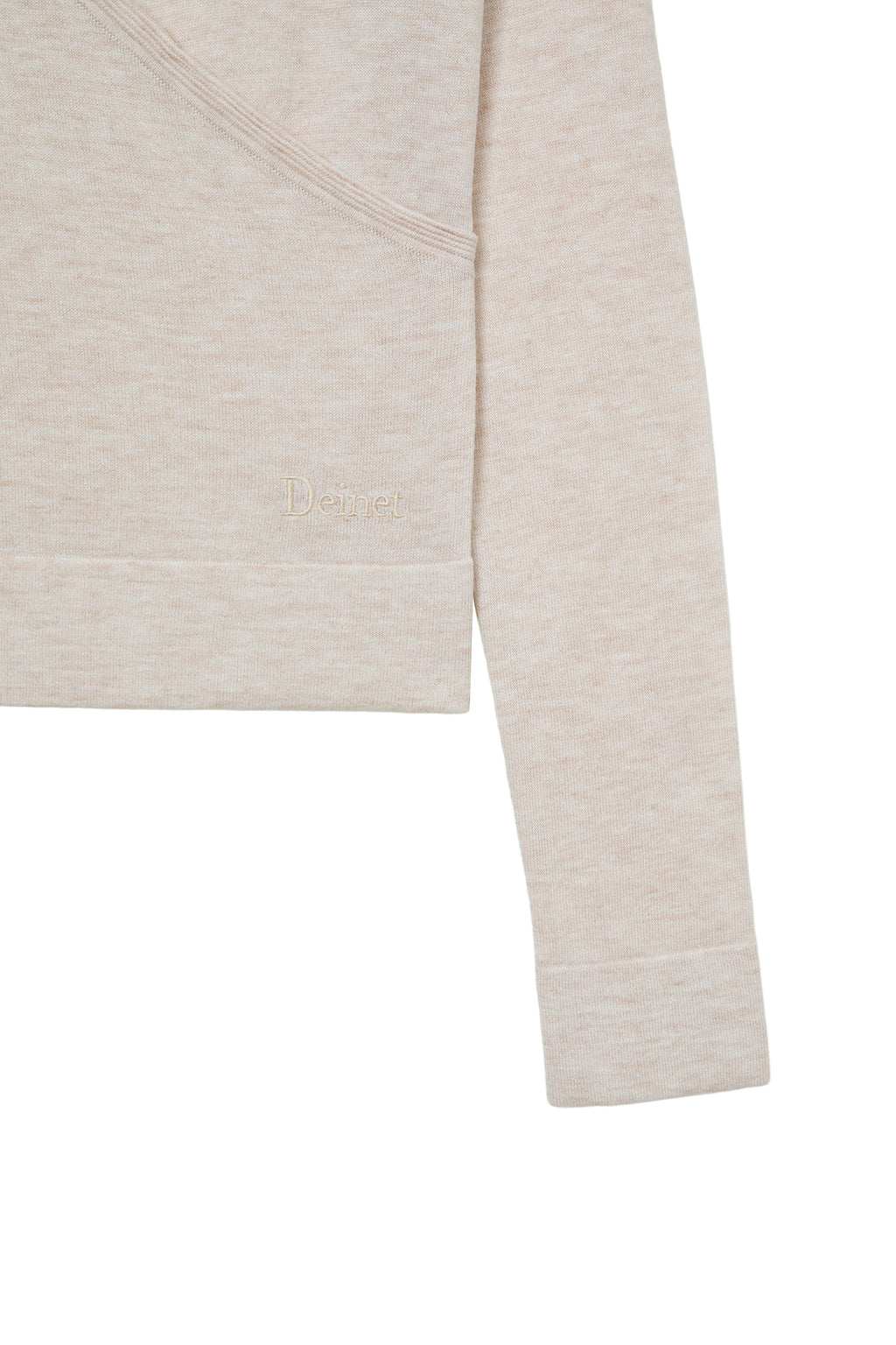 Deinet - V-Neck Metal Knit (Ivory) product image 5 | TRAB K-Fashion Australia