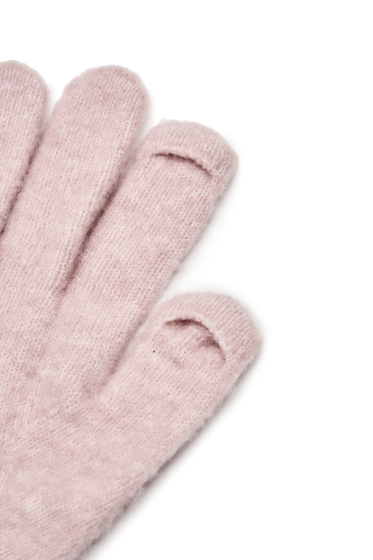 Matin Kim - Boucle Knit Gloves (Pink) product image 4 | TRAB K-Fashion Australia