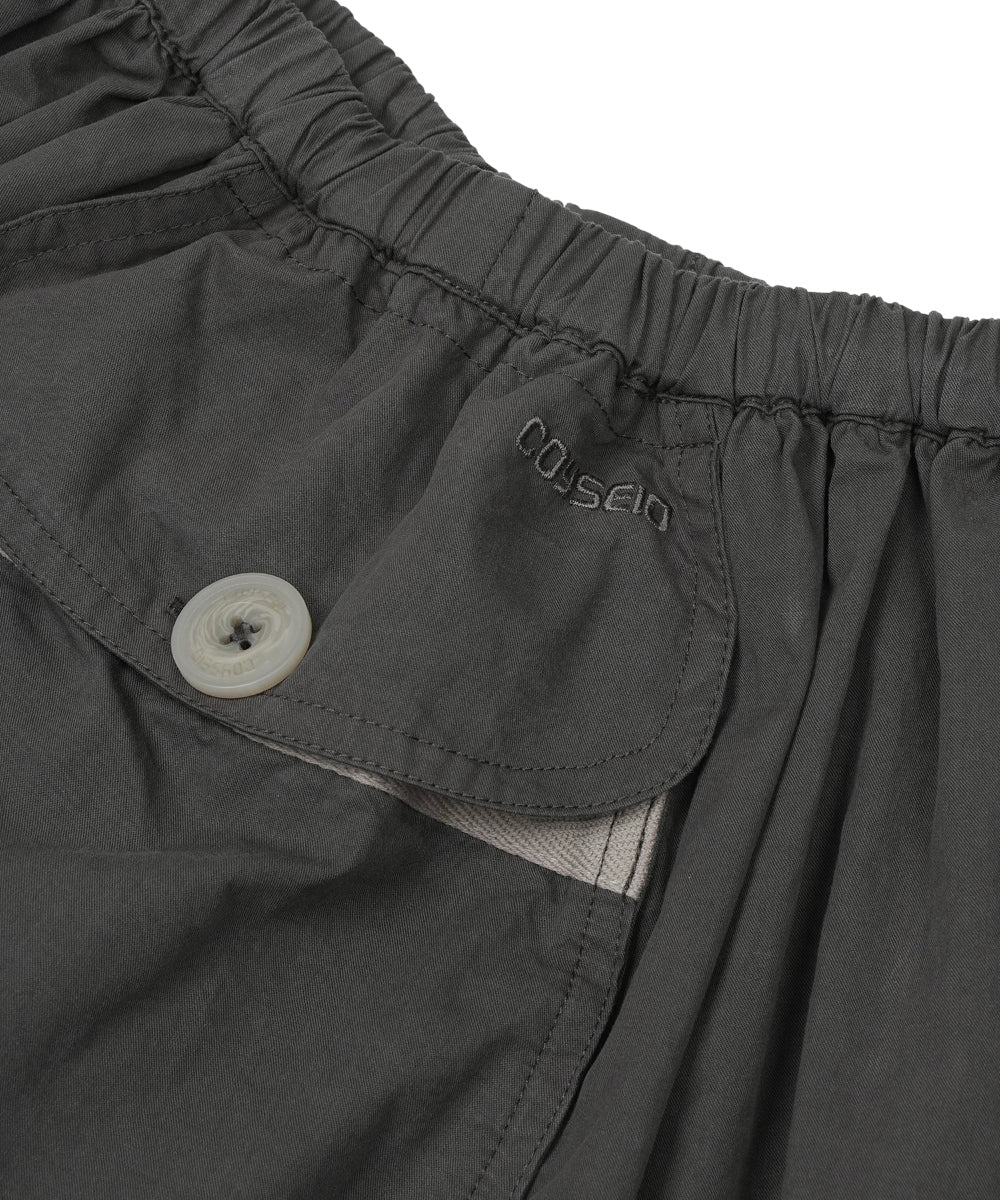 Coyseio - Big Pocket Shirring Skirt (Charcoal) product image 15 | TRAB K-Fashion Australia