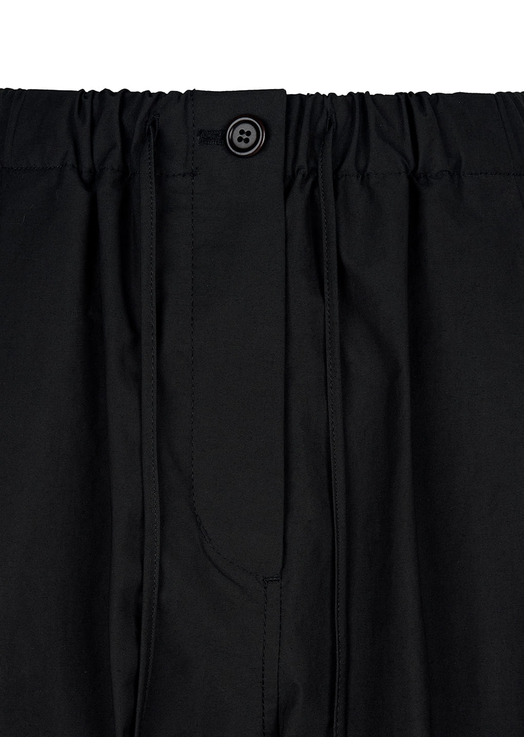 Amomento - drawstring curved pants (Black) product image 4 | TRAB K-Fashion Australia