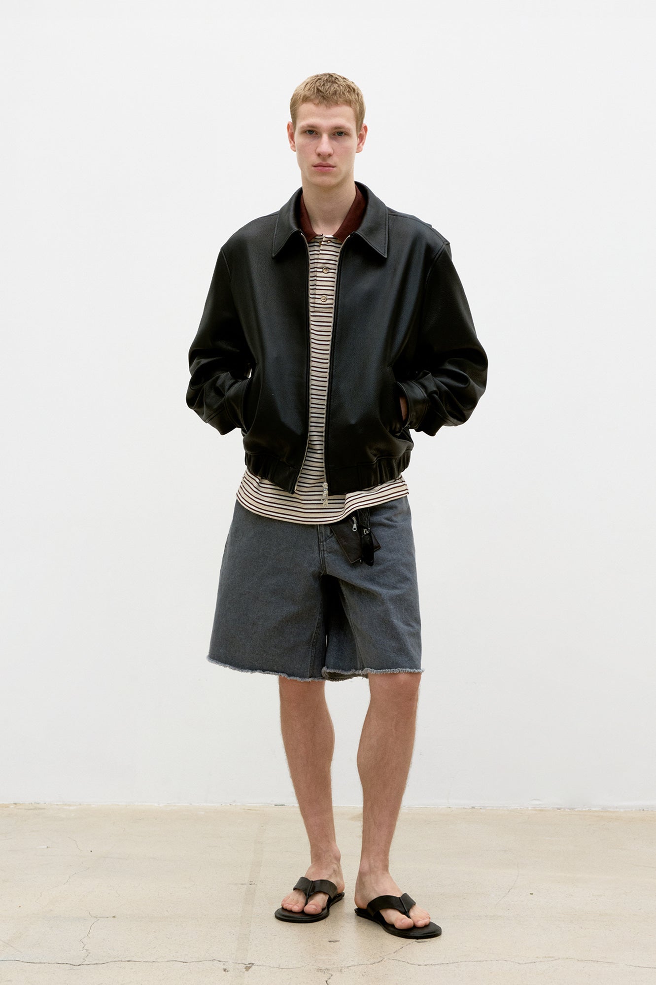 Coor - Goatskin Blouson (Black) product image 2 | TRAB K-Fashion Australia