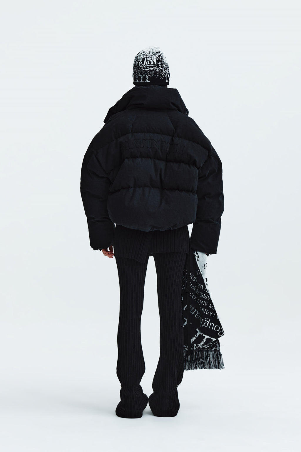 Matin Kim - Cotton Washed Puffer Duck Down Jumper (Black) product image 8 | TRAB K-Fashion Australia