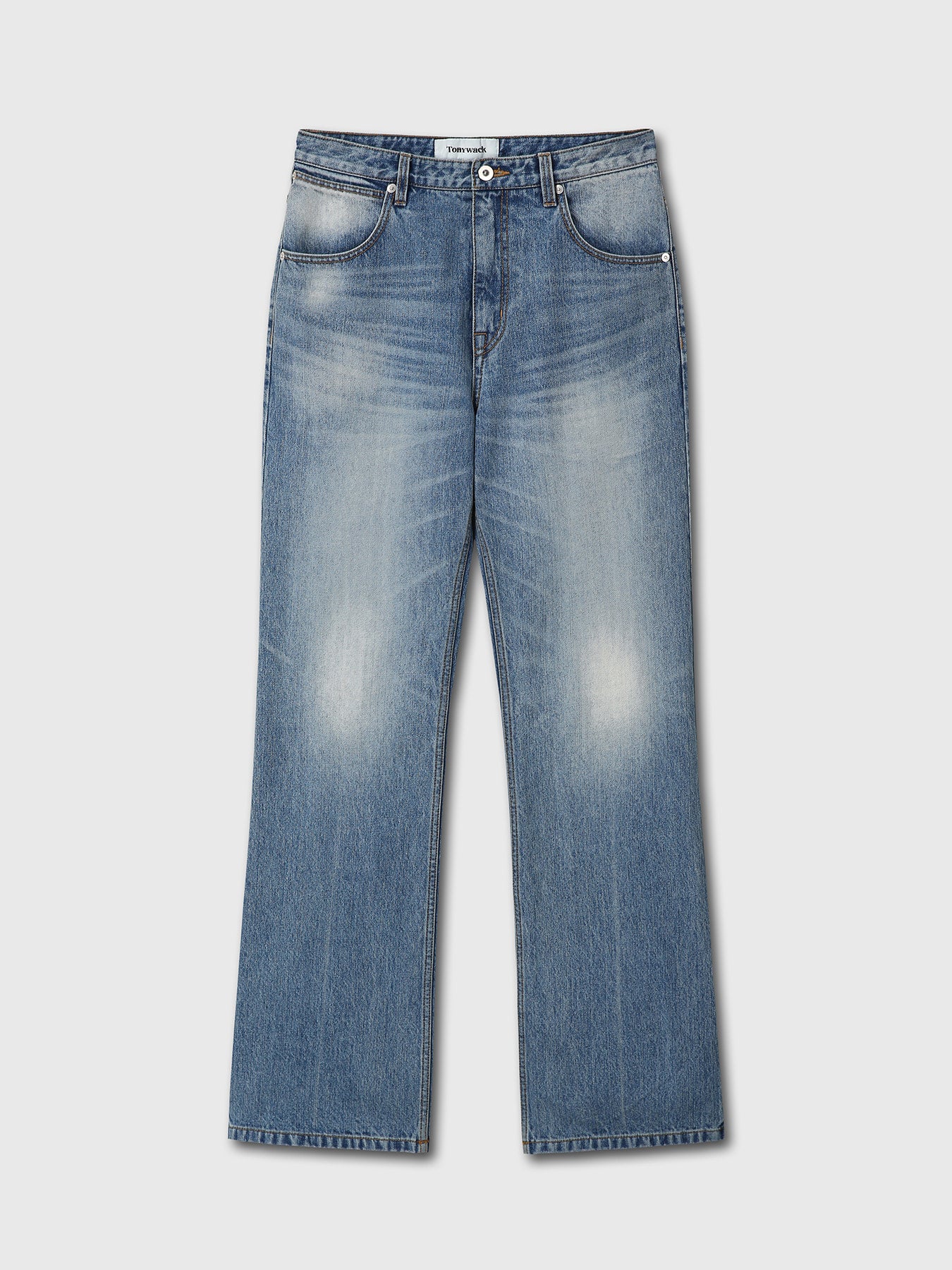 Tonywack - Flared-Leg Denim Jeans (Washed Blue) product image 5 | TRAB K-Fashion Australia
