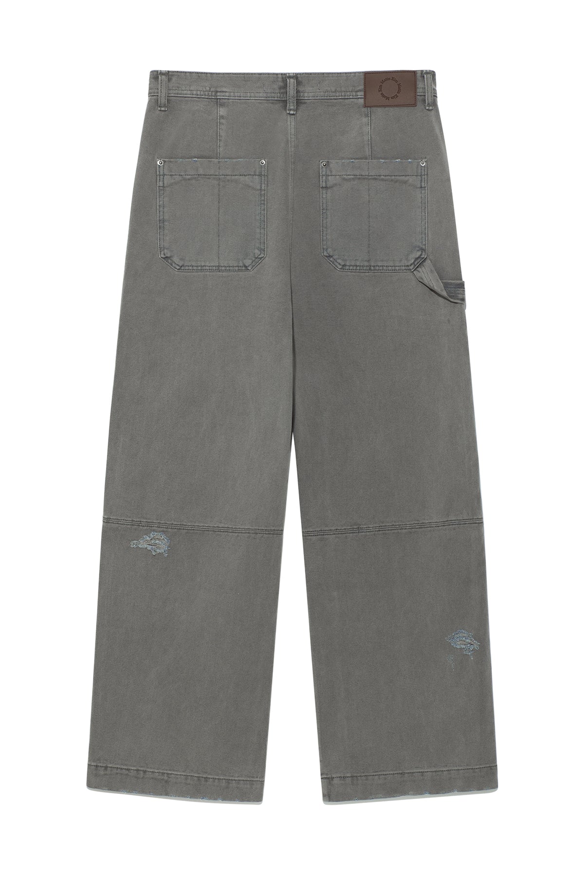 Matin Kim - Vintage Painting Carpenter Pants (Grey) product image 2 | TRAB K-Fashion Australia