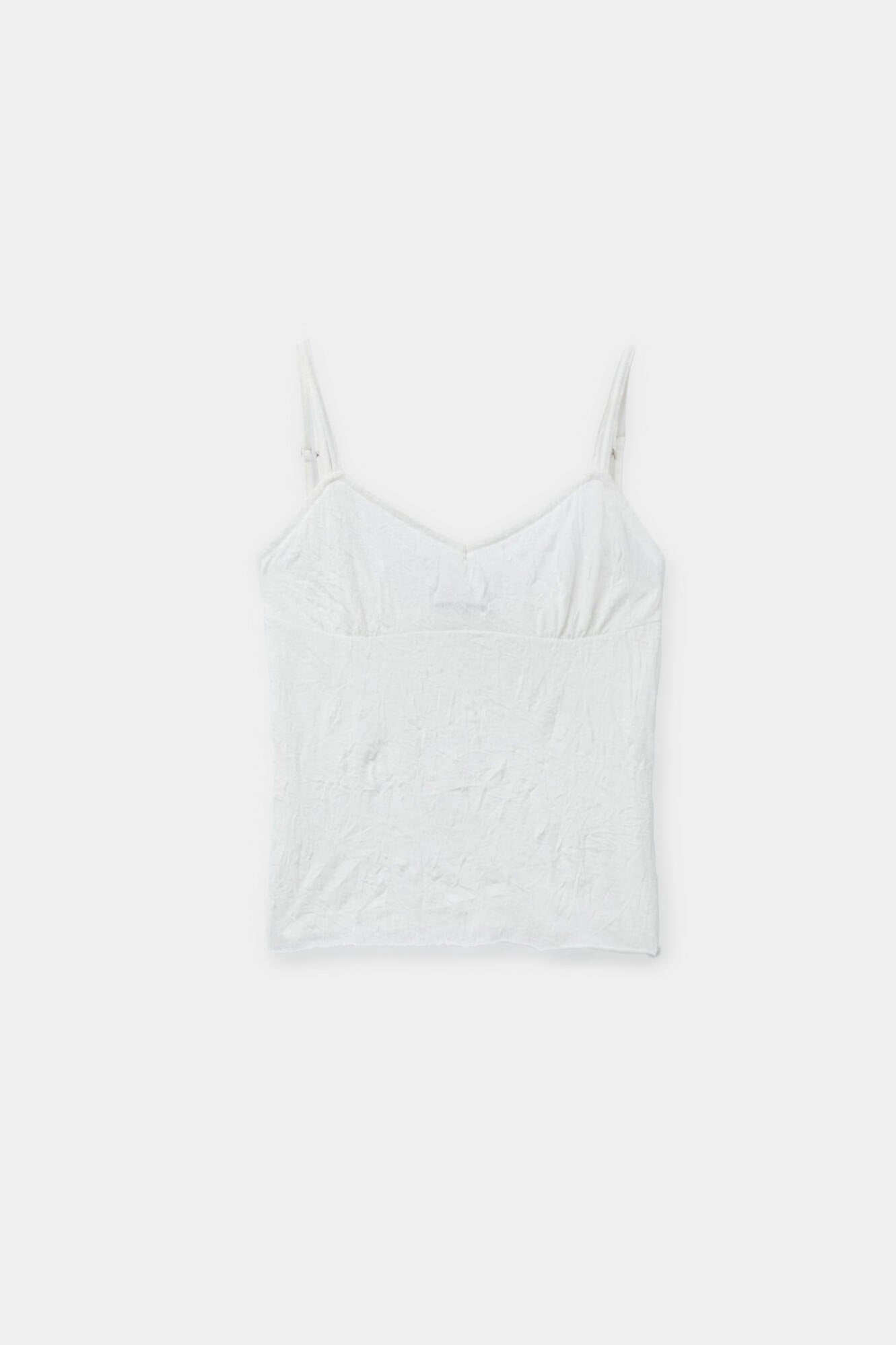 Coor - Crinkle Double Strap Sleeveless (Offwhite) product image 1 | TRAB K-Fashion Australia