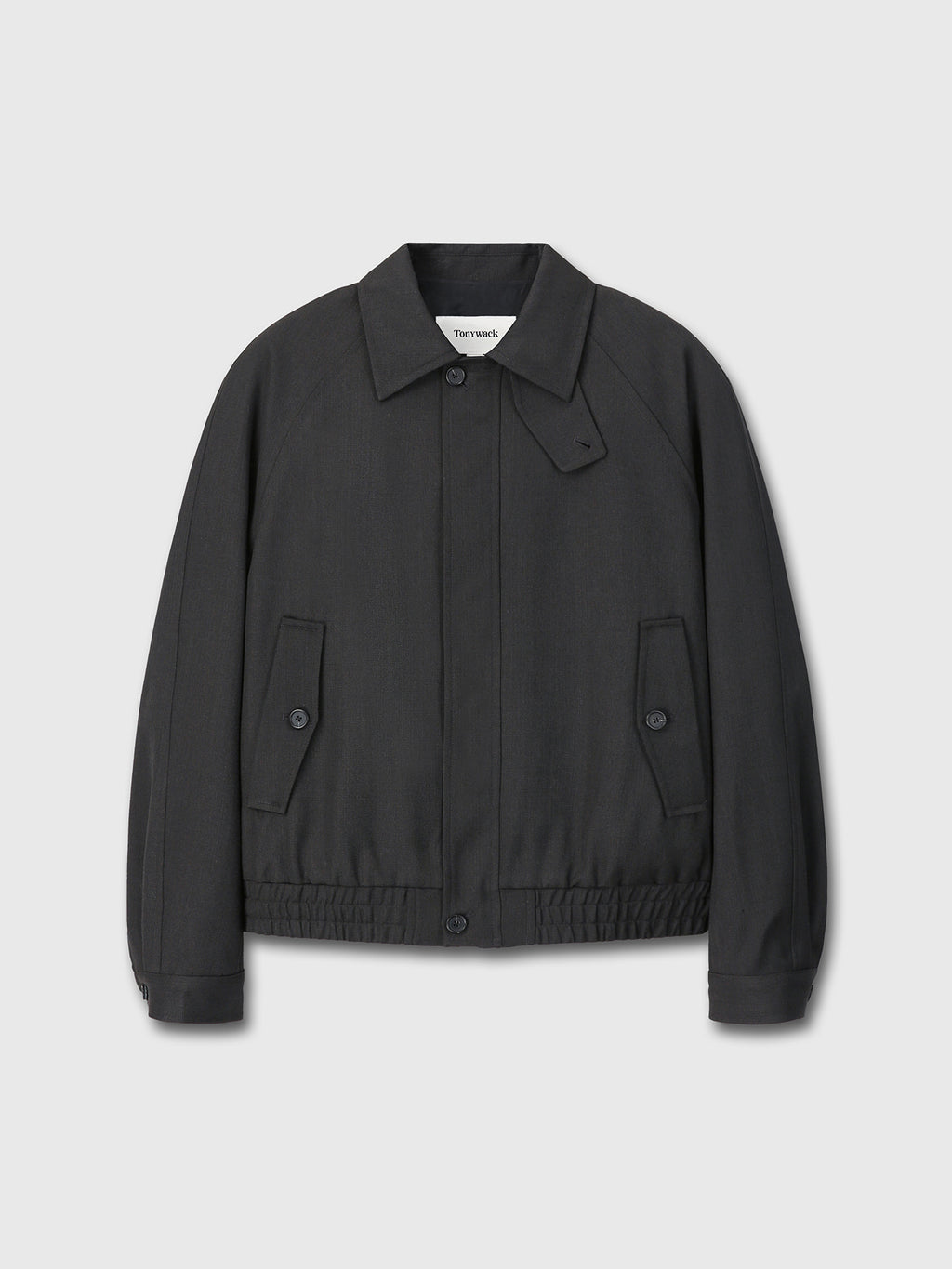 Tonywack - Textured Wool Oversized Blouson (Dark Grey) product image 10 | TRAB K-Fashion Australia