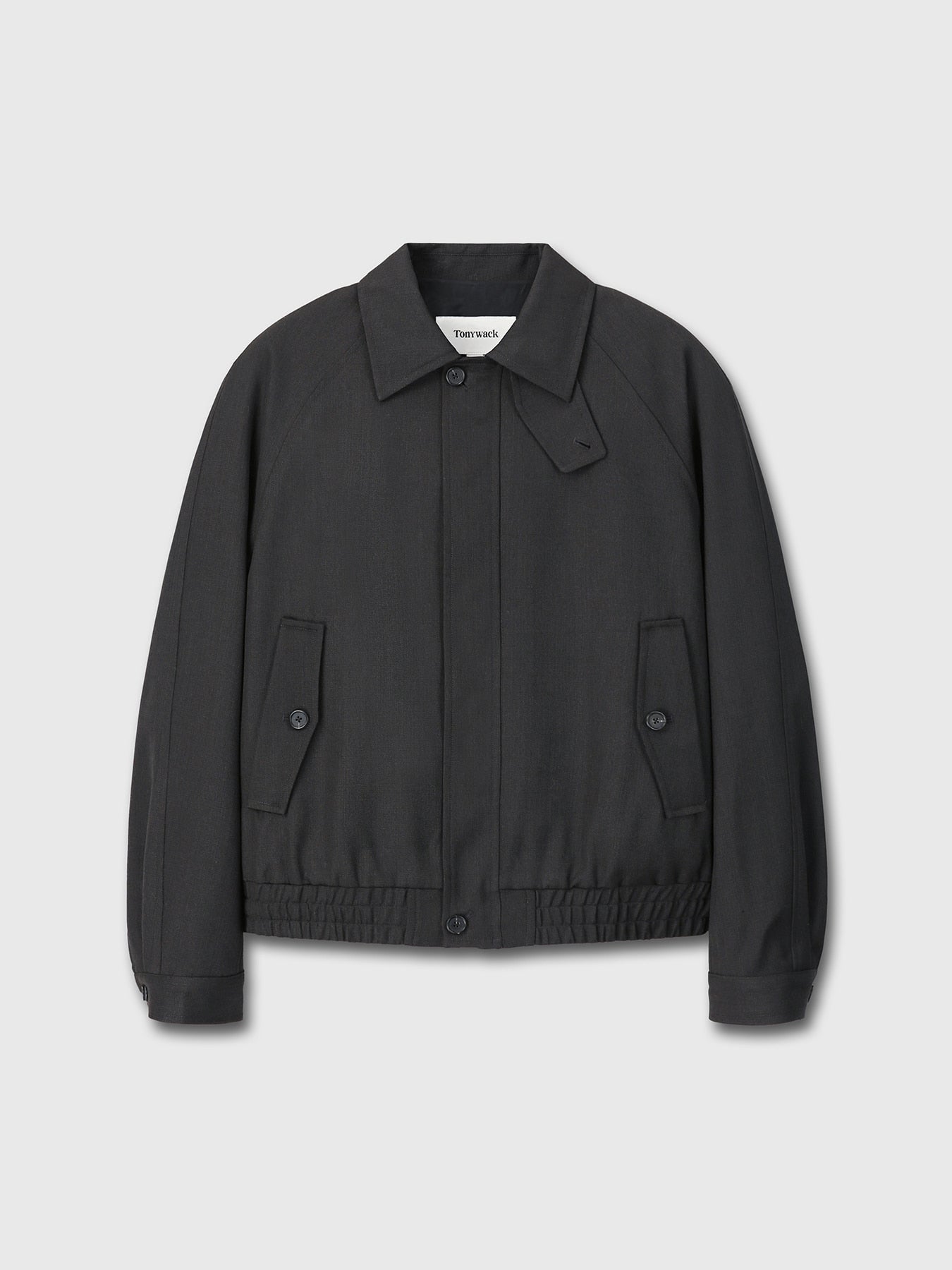 Tonywack - Textured Wool Oversized Blouson (Dark Grey) product image 10 | TRAB K-Fashion Australia