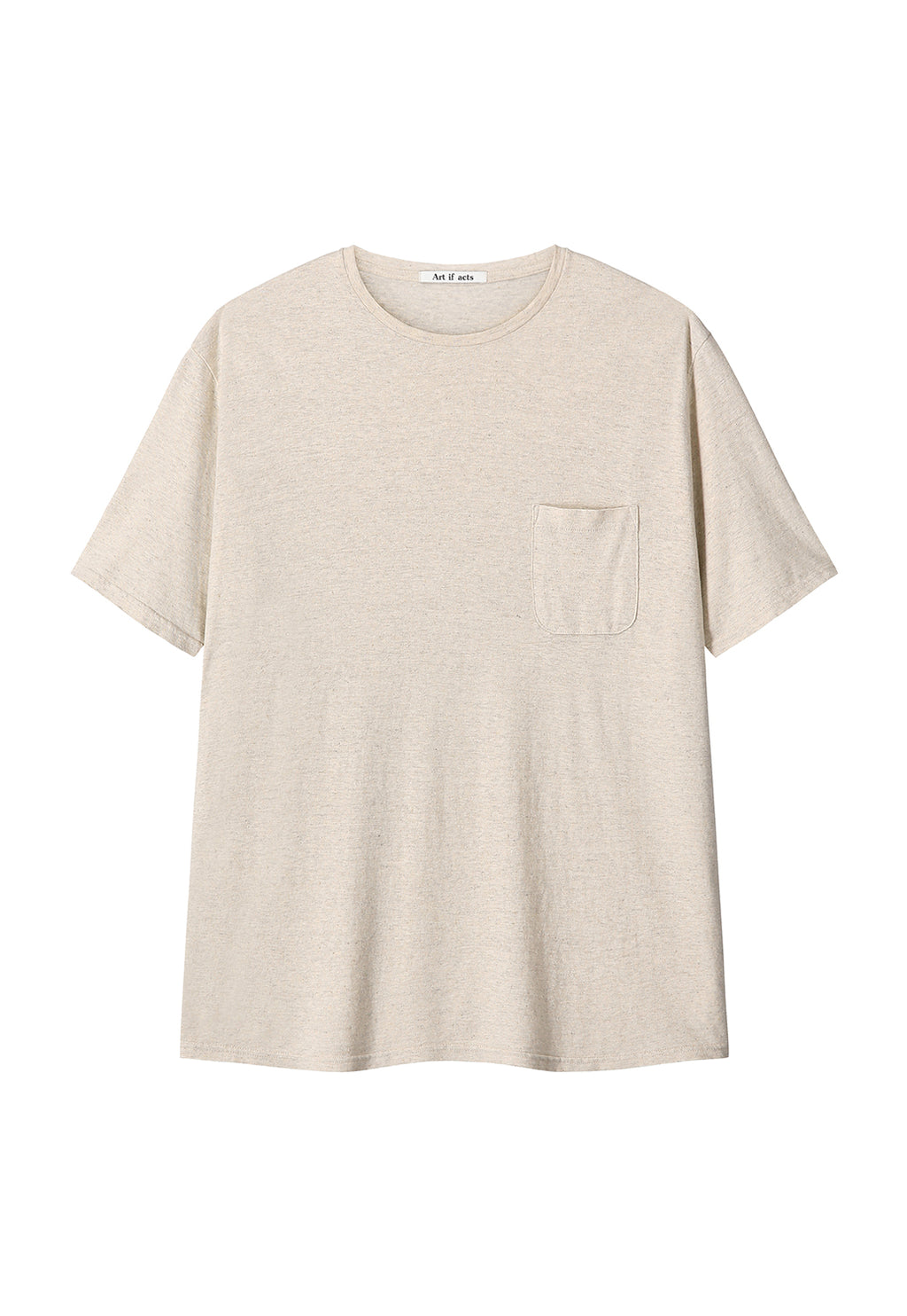 Art if acts - Linen Pocket Tee (Oatmeal) product image 6 | TRAB K-Fashion Australia
