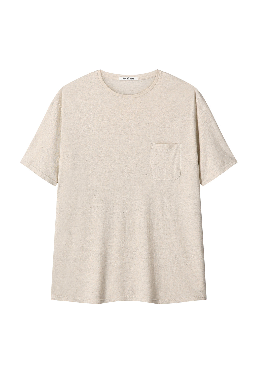 Art if acts - Linen Pocket Tee (Oatmeal) product image 6 | TRAB K-Fashion Australia